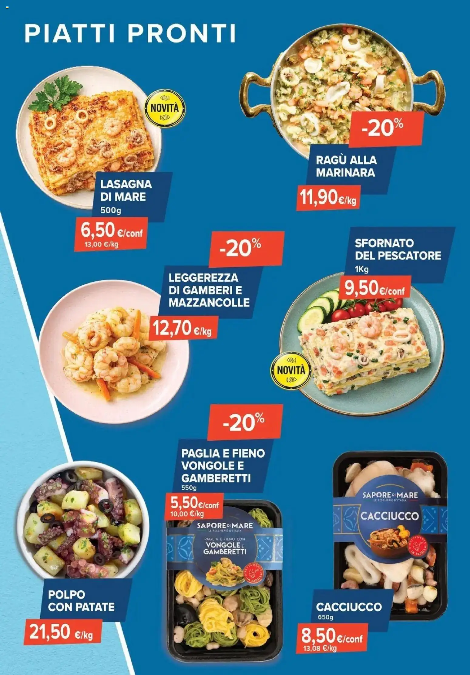 Volantino Sapore di mare del 07/09/2026 | Pagina: 3 | Prodotti: Patate, Polpo, Ragú, Gamberetti