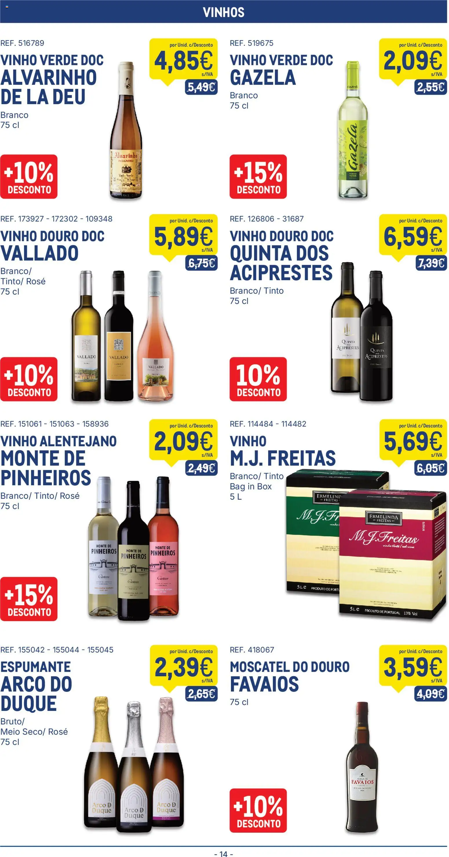 Makro Folheto │ válido de 22/09/2026 | Página: 14 | Produtos: Espumante, Vinho, Vinho tinto
