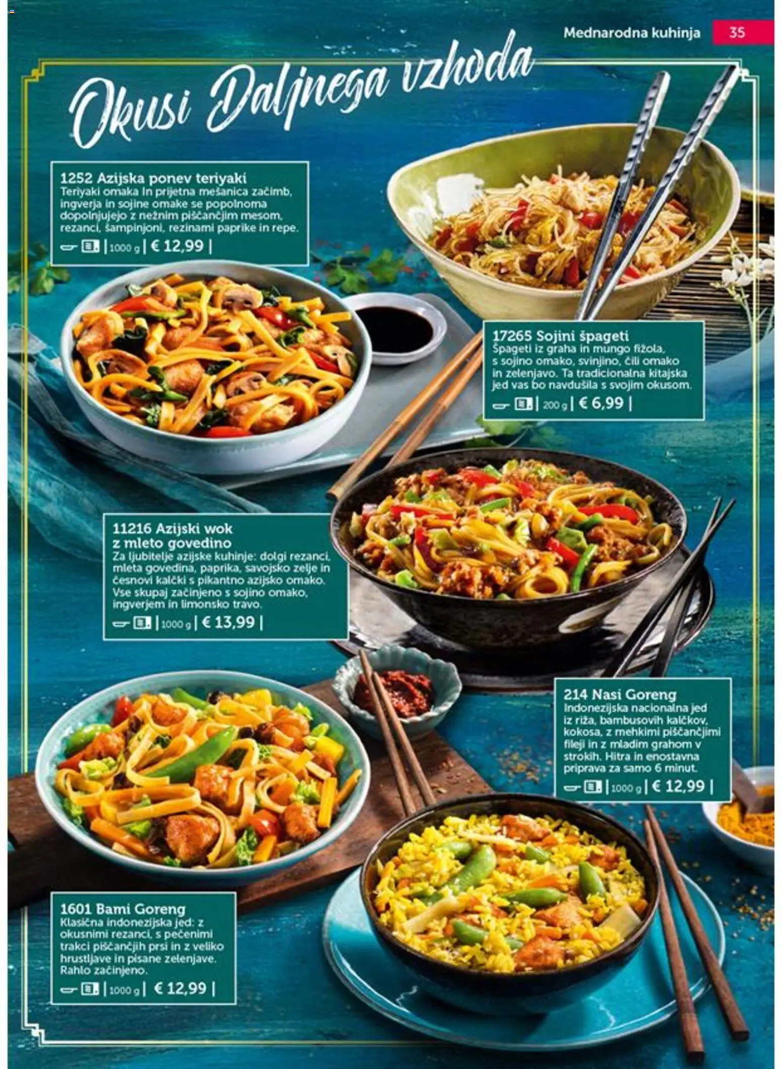 Novi Bofrost katalog ponudbe – veljaven od 01.07.2026 | Stran: 35 | Izdelki: Kuhinja, Spageti, Omaka, Cili