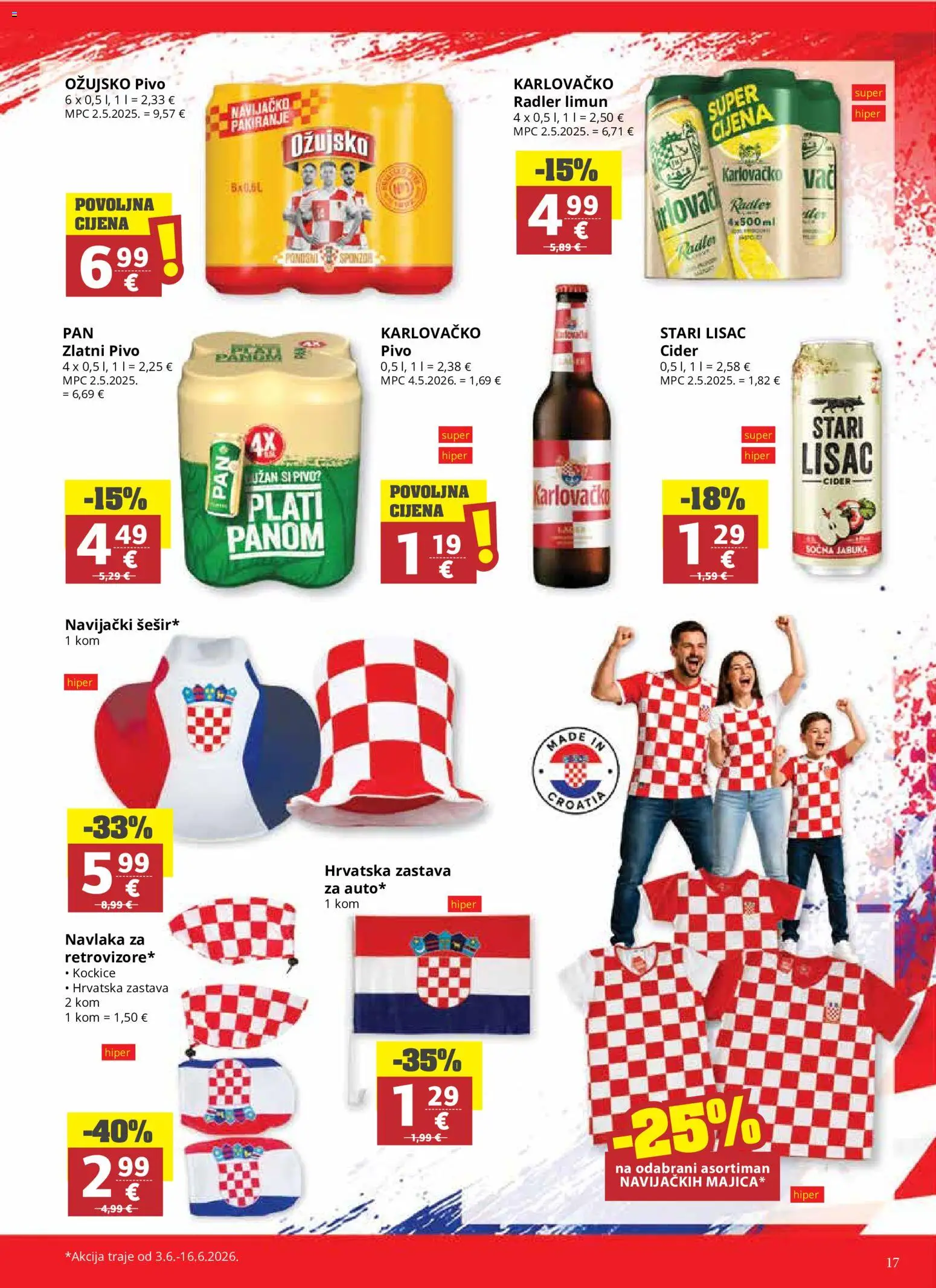 Ultra Gros katalog | vrijedi od 03.06.2026 | Stranica: 17 | Proizvodi: Radler, Pivo, Ožujsko, Limun