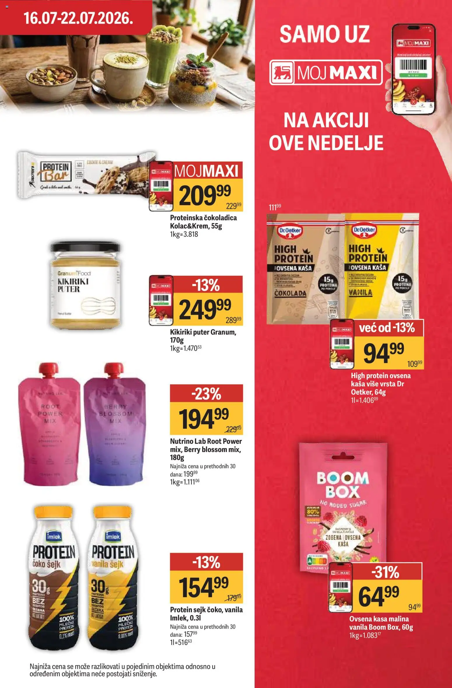 Maxi katalog - važi od 16.07.2026 | Strana: 27 | Proizvode: Ovsena kaša, Kikiriki puter, Kikiriki, Puter