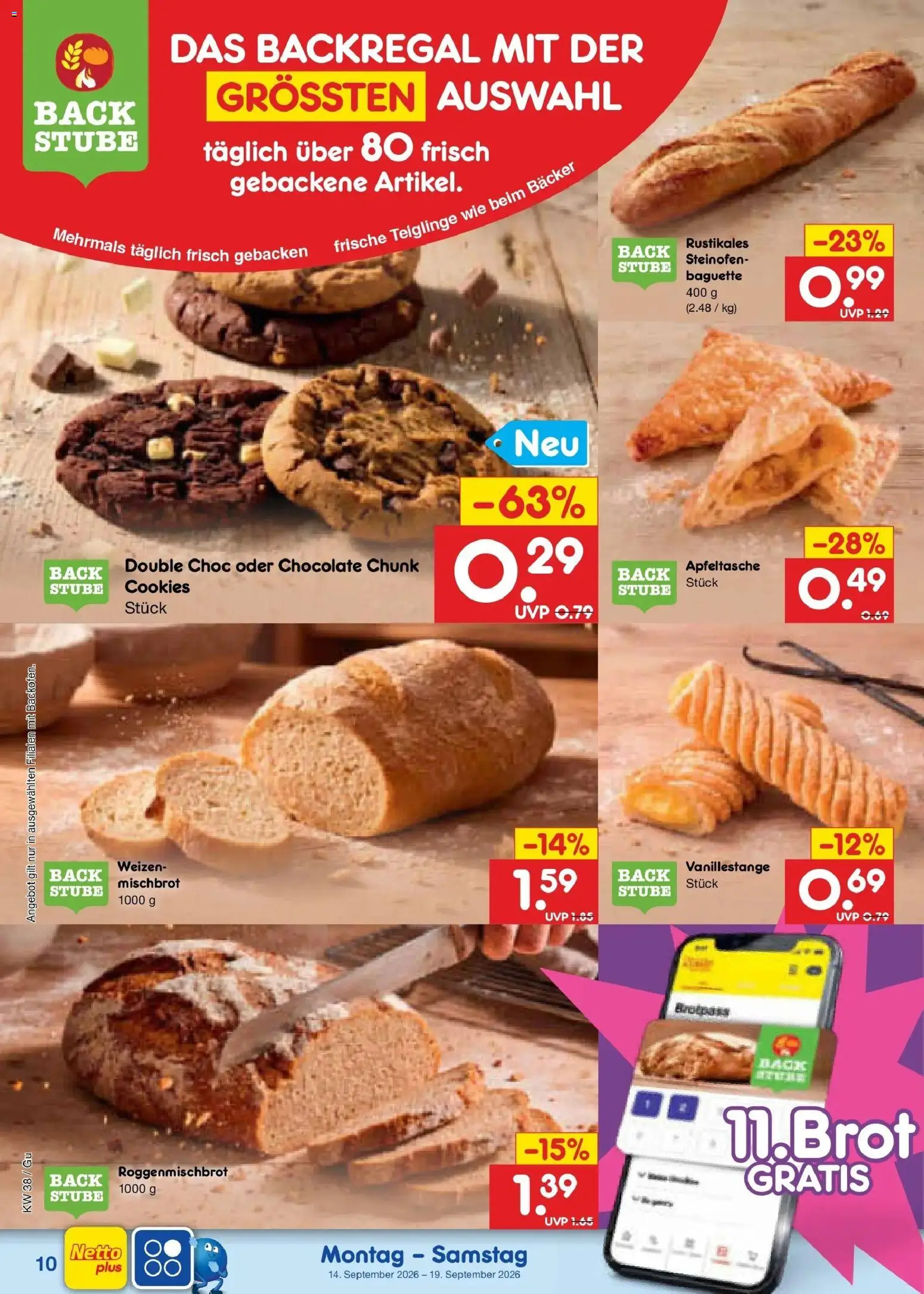 Netto Marken-Discount Prospekt Augustusburg – gültig ab 14.09.2026 | Seite: 14 | Produkte: Baguette