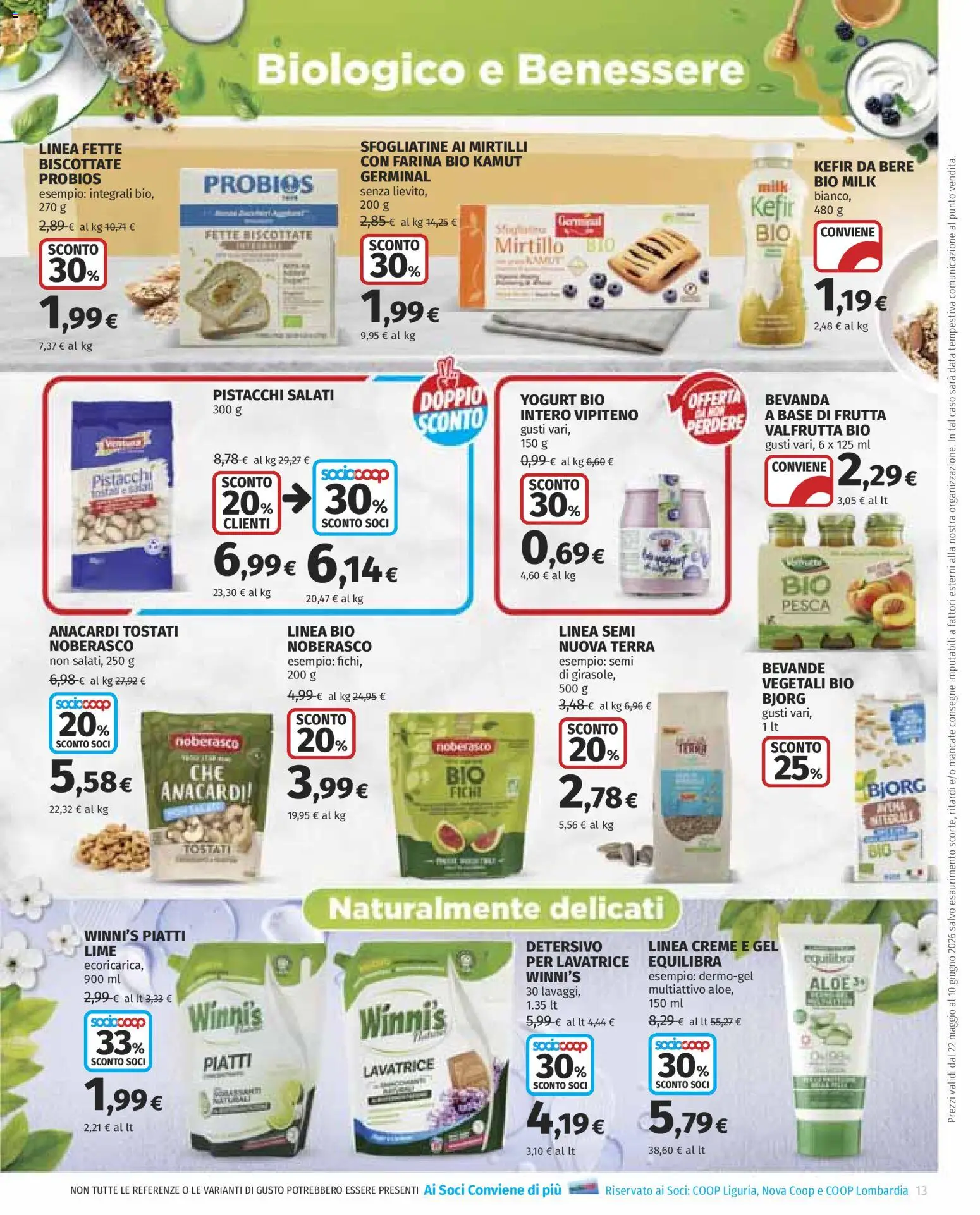 Volantino COOP del 22.05.2026 | Pagina: 13 | Prodotti: Anacardi, Data, Mirtilli, Pistacchi