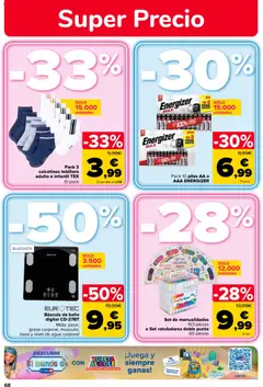 Vista previa Carrefour folleto válido desde el 26/08/2026 | Página: 82 | Productos: Pilas AA, Calcetines, Agua, Baño