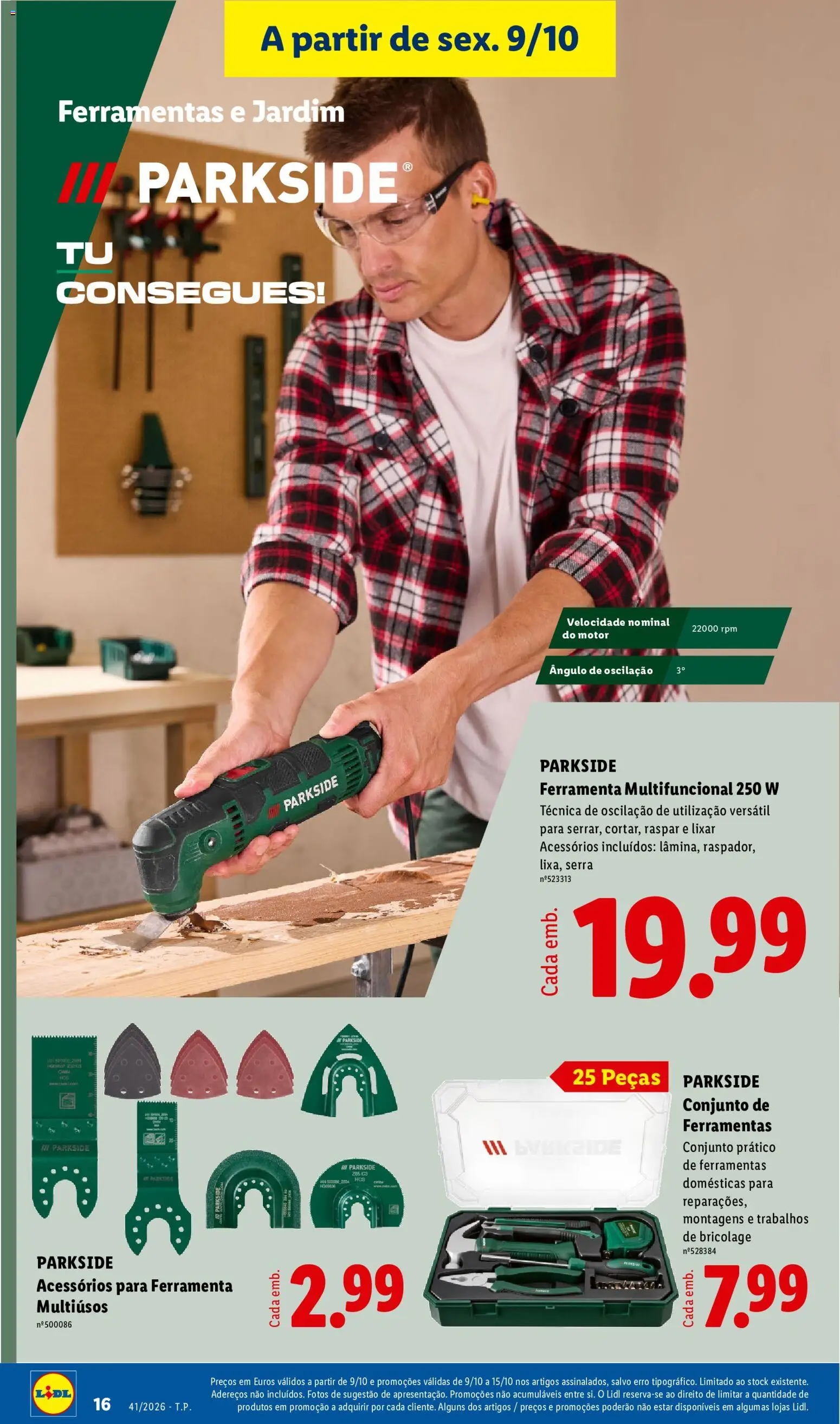 Lidl Promoções Fim de Semana │ válido de 09/10/2026 | Página: 16 | Produtos: Ferramentas