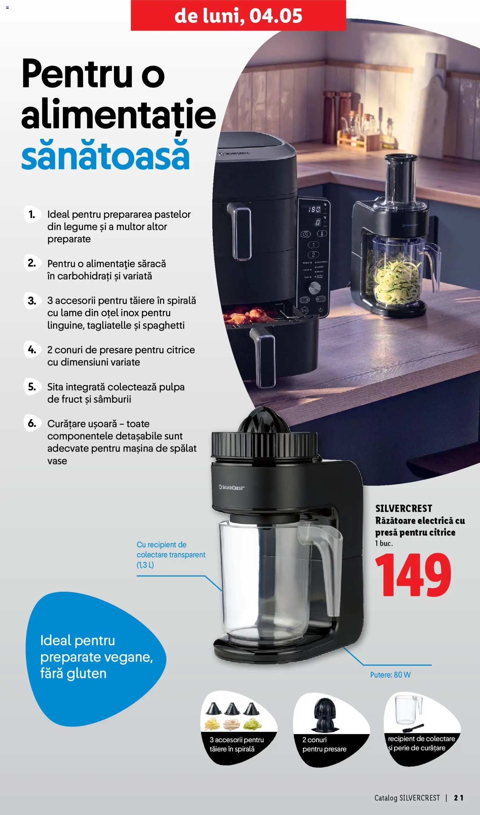Noul catalog Lidl – valabil de la 30.03.2026 | Pagină: 21 | Produse: Mașină De Spălat, Mașină De Spălat Vase, Răzătoare, Legume