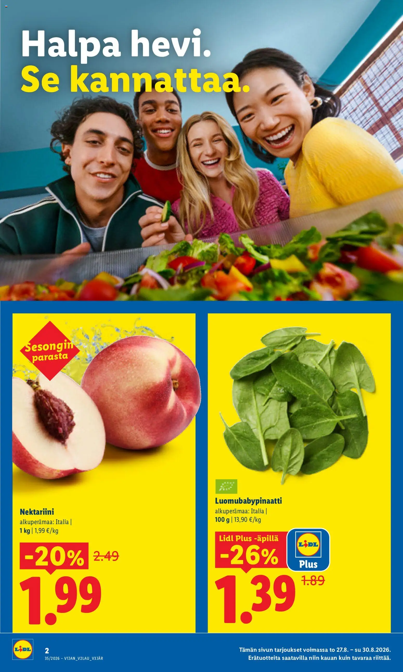 Lidl tarjoukset - Rovaniemi – voimassa 27/08/2026 alkaen | Sivu: 2