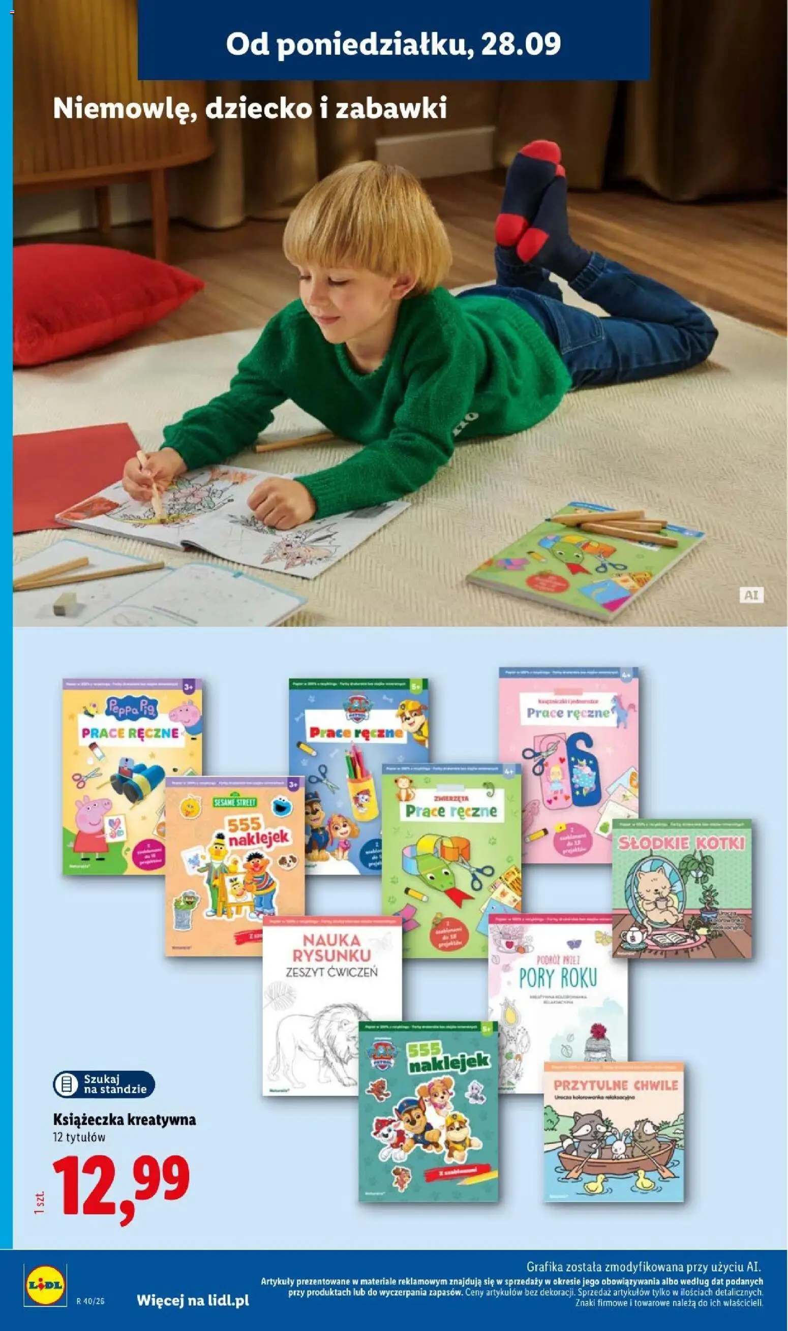 Lidl Katalog od 28.09.2026 | Strona: 28 | Produkty: Zabawki, Zeszyt