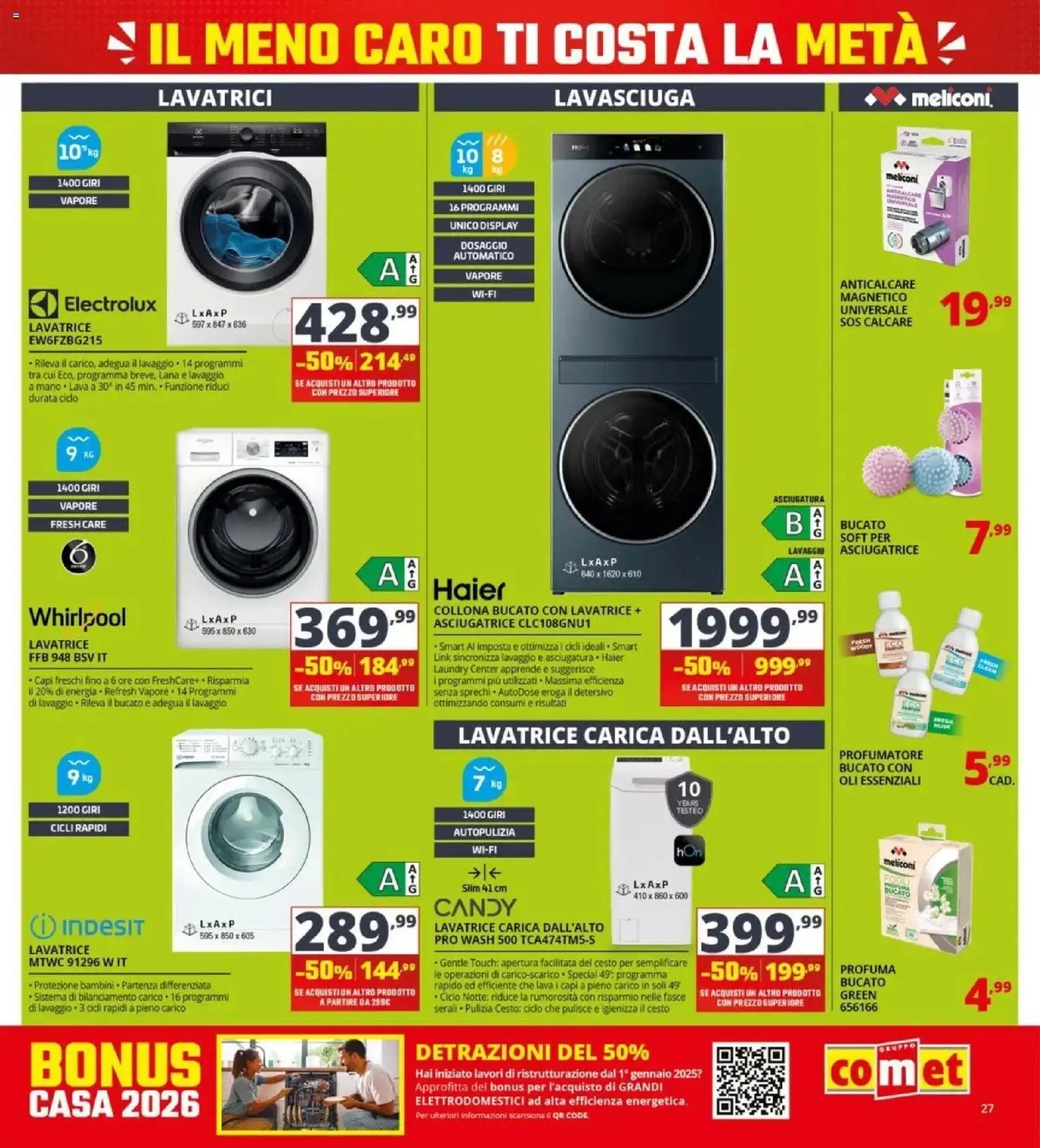Nuovo Comet volantino dal 24/09/2026 > offerte anteprima 🛍️ | Pagina: 27 | Prodotti: Caro, Lavasciuga, Anticalcare, Asciugatrice
