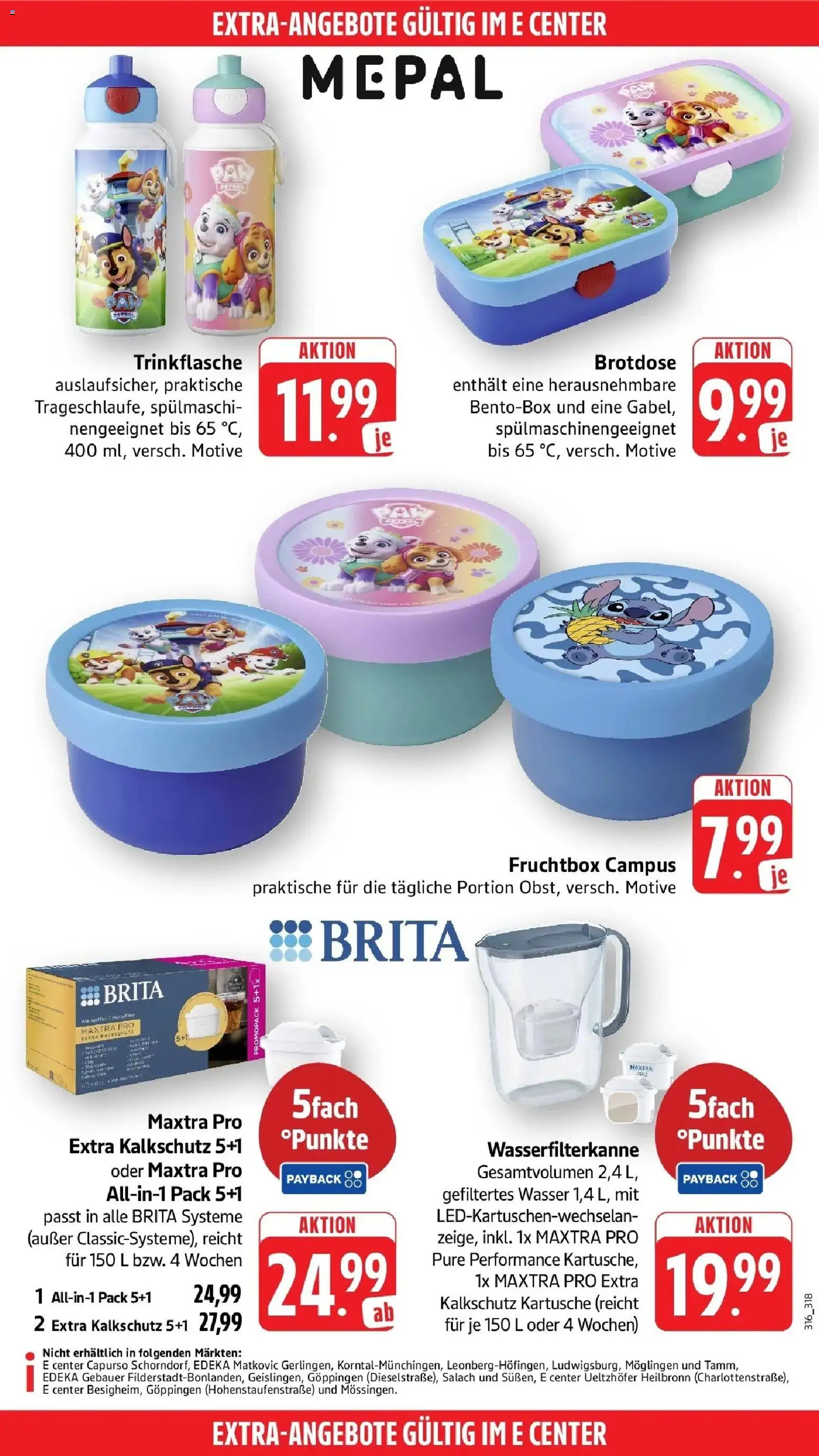 E center Prospekt Reutlingen (ab 07.09.2026) zum Blättern | Seite: 48 | Produkte: Wasser
