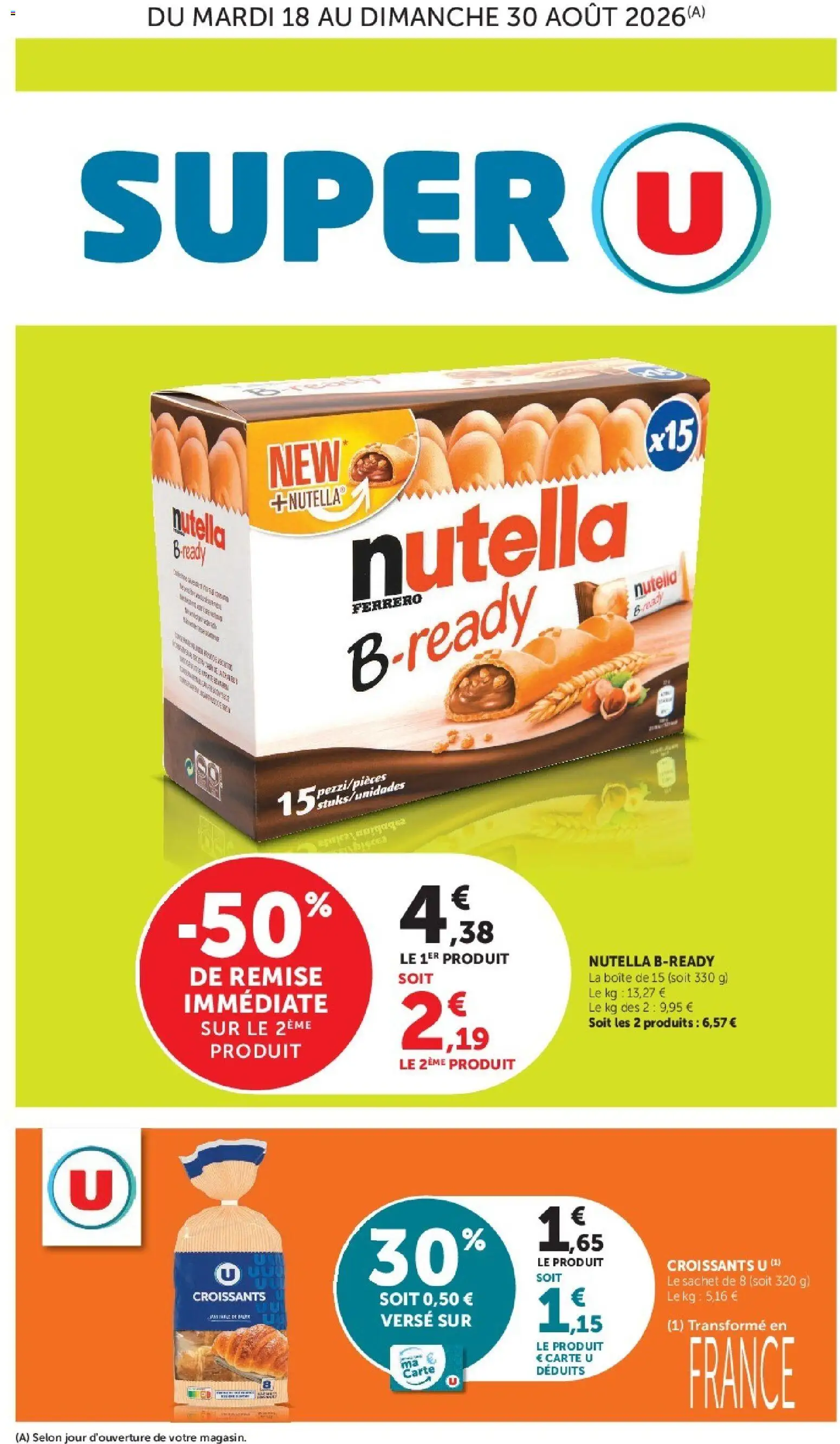 {H1} | Page: 1 | Produits: Nutella
