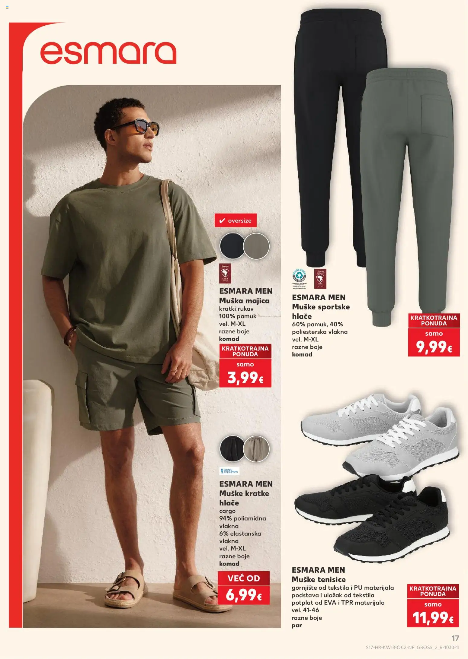 Kaufland katalog | vrijedi od 29.04.2026 | Stranica: 17 | Proizvodi: Majica, Hlače, Kratke hlače, Tenisice