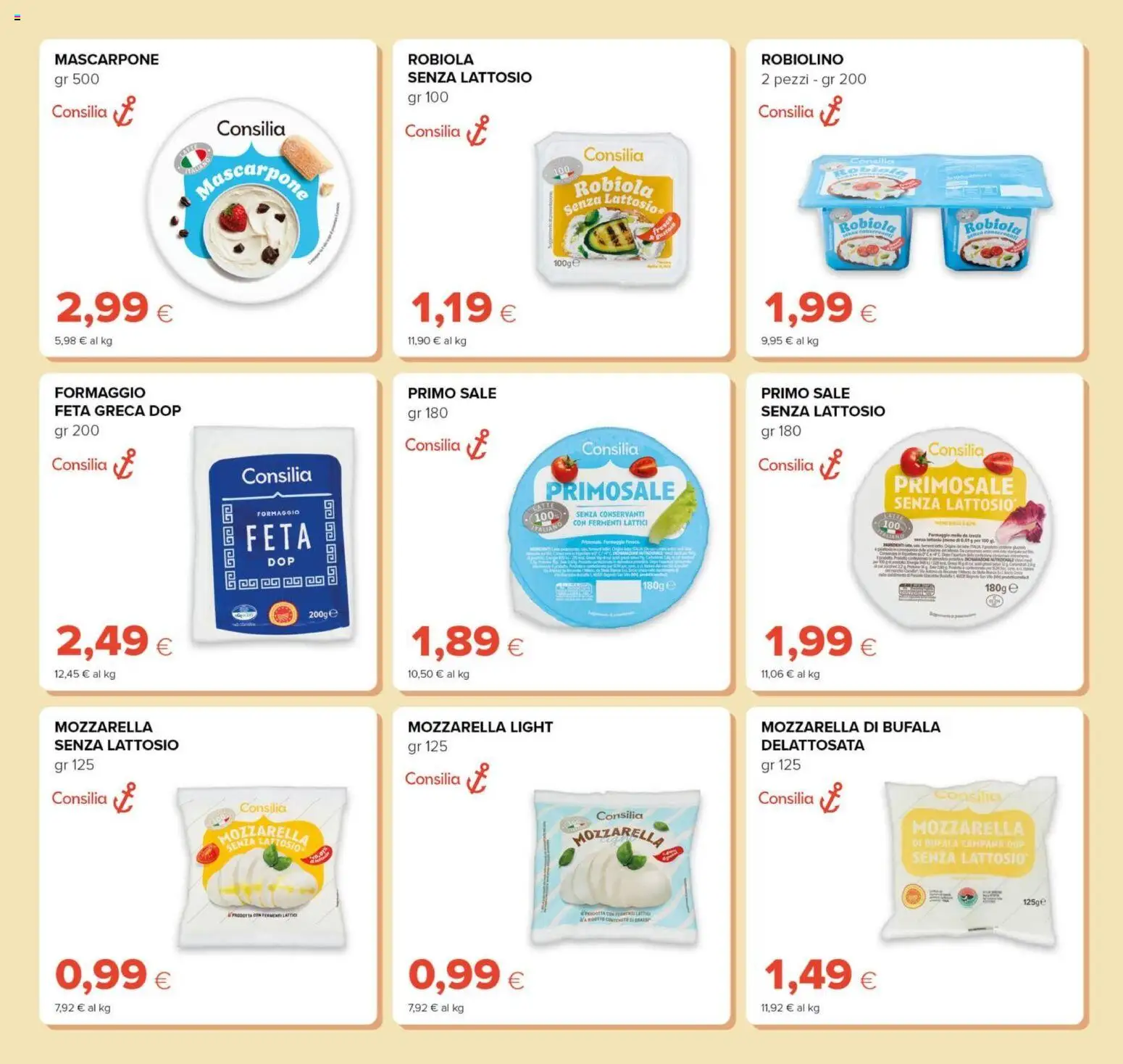 Volantino Oasi del 21/08/2026 | Pagina: 7 | Prodotti: Sale, Mozzarella, Mascarpone, Senza lattosio