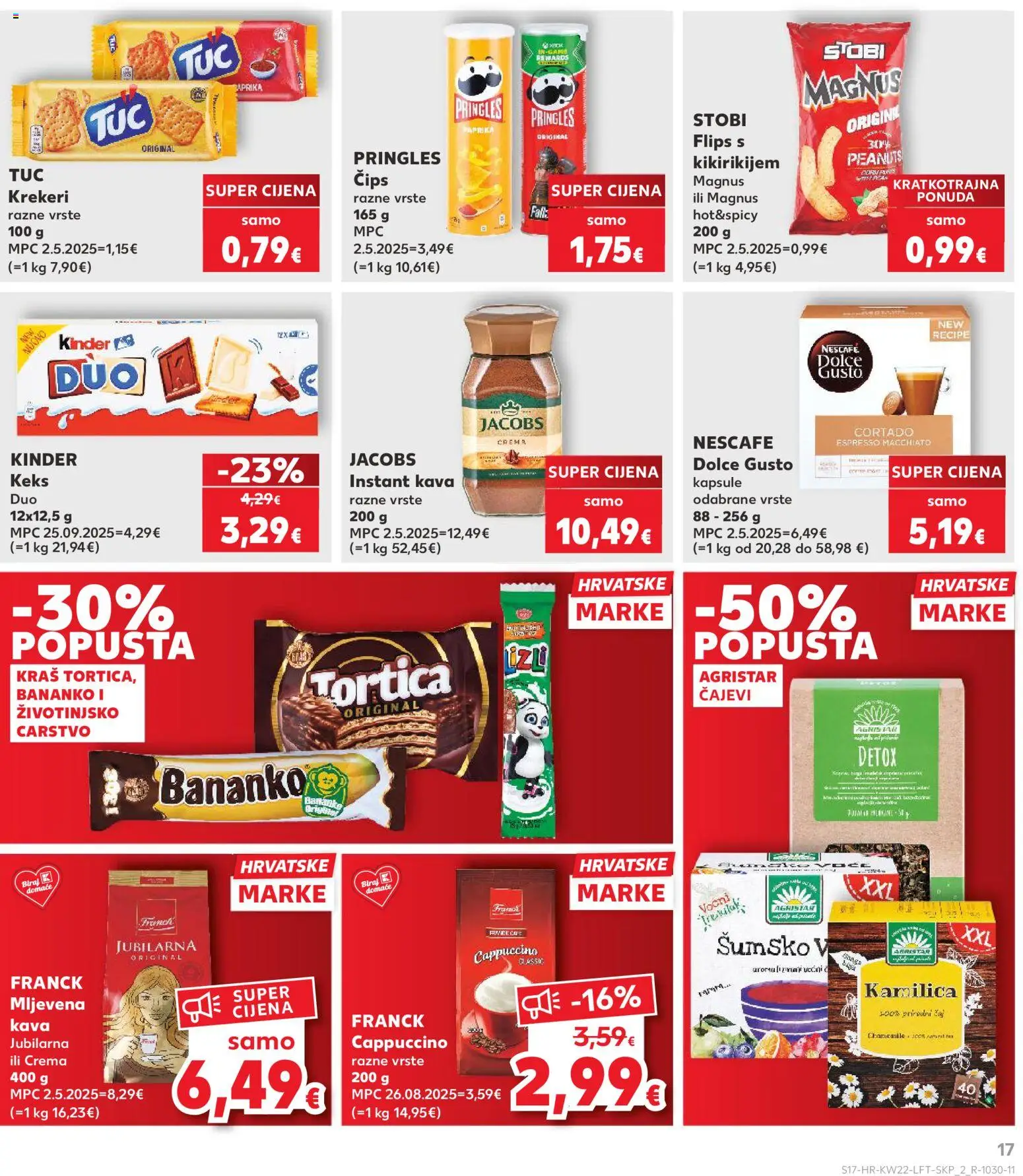 Kaufland katalog | vrijedi od 27.05.2026 | Stranica: 17 | Proizvodi: Nescafe, Kava, Paprika, Keks
