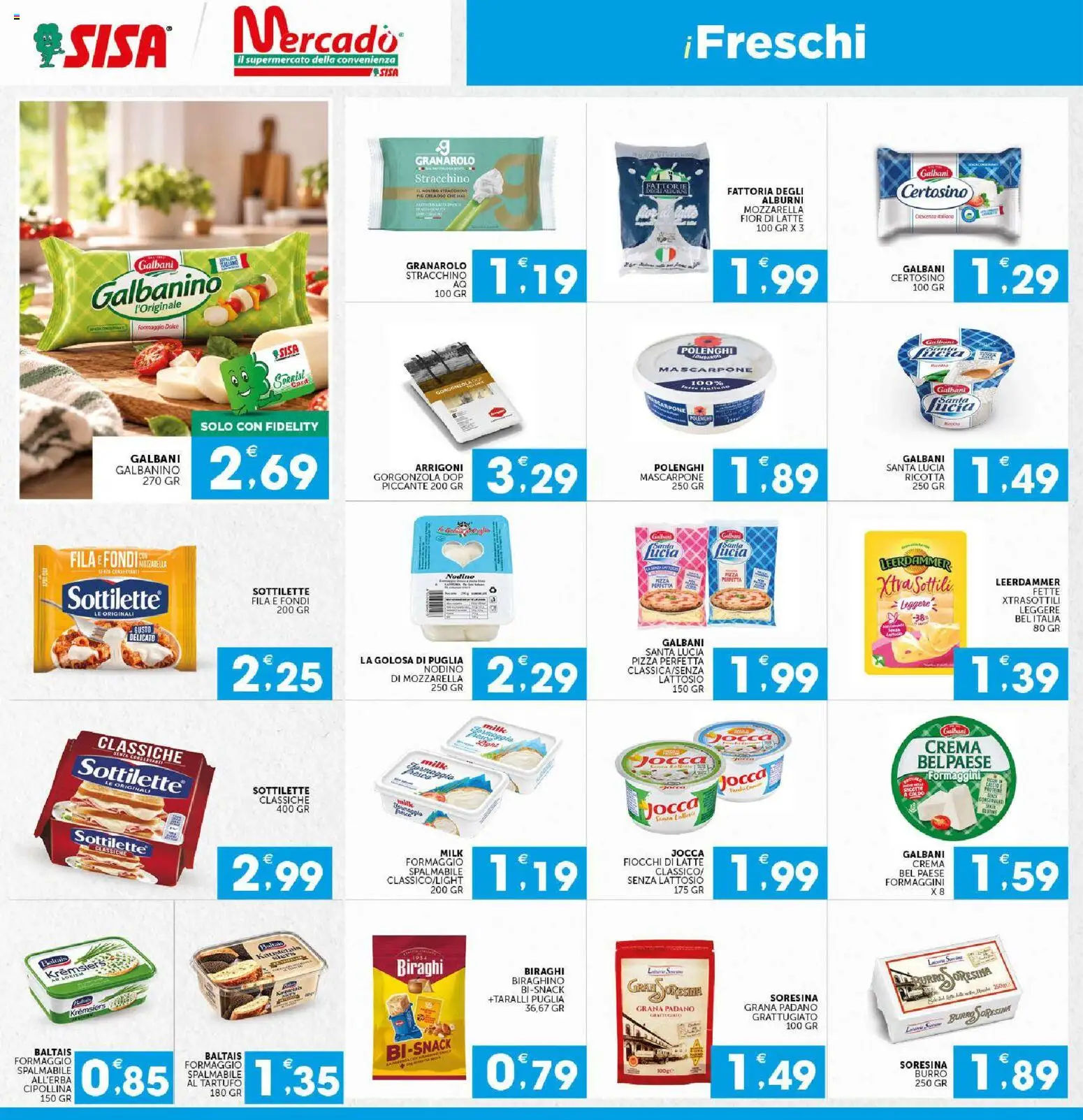 Volantino SISA del 15/10/2026 | Pagina: 8 | Prodotti: Crema, Pizza, Fiocchi, Taralli
