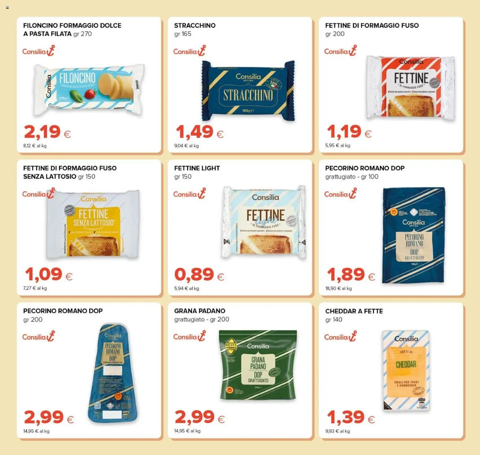 Volantino Tigre del 21/10/2026 | Pagina: 11 | Prodotti: Formaggio, Grana Padano, Pecorino Romano, Hamburger