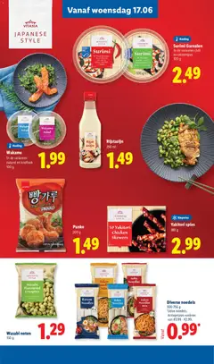 Diverse noedels, 300-756 g, *Udon noedels., Actieprijzen variëren van €0.99 - €2.99. - Voorbeeld van een folder van Lidl, geldig van 15.06.2026 | Pagina: 27