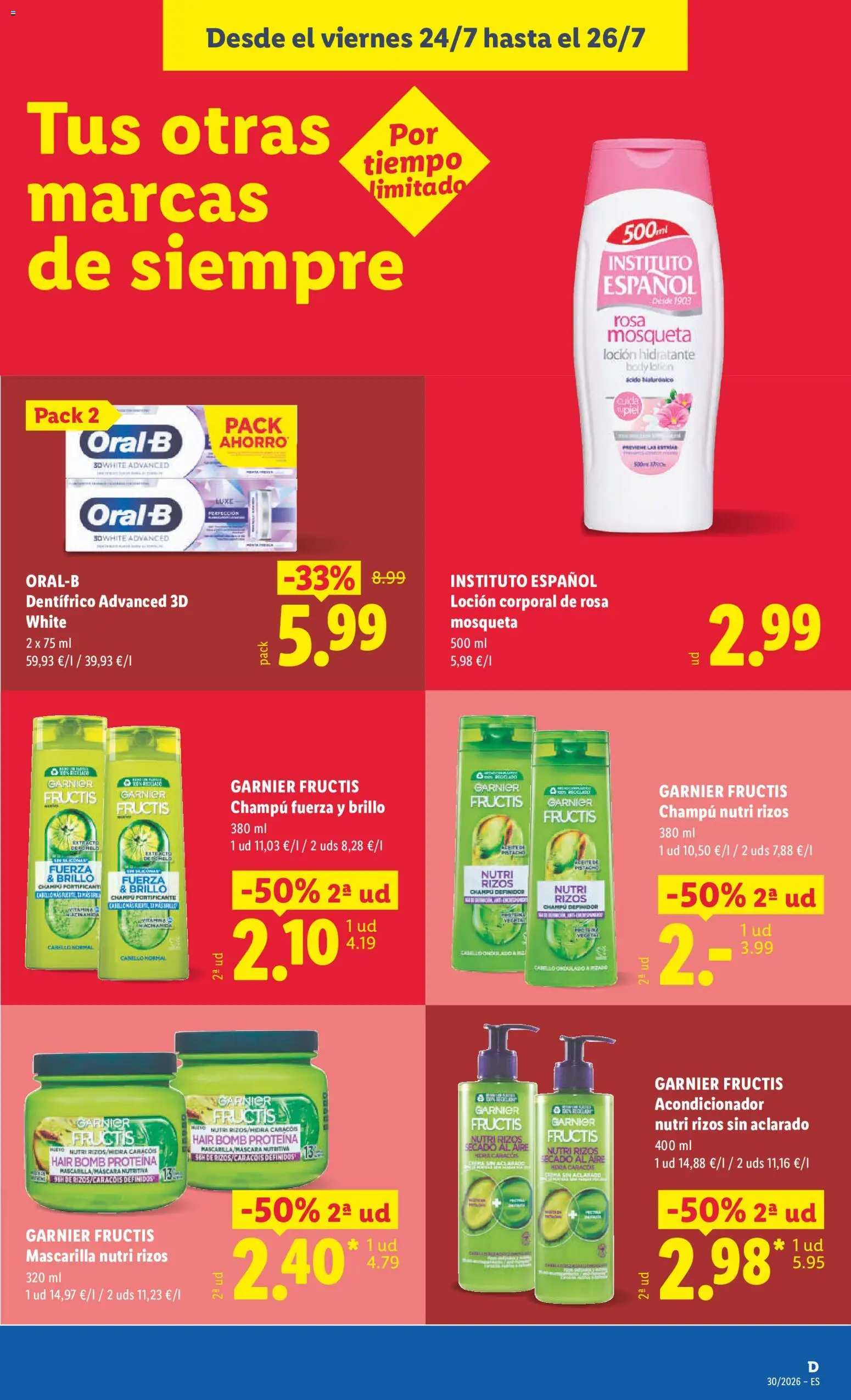 Lidl folleto │ válido desde el 20/07/2026 | Página: 47 | Productos: Máscara, Proteína, Champú, Loción corporal