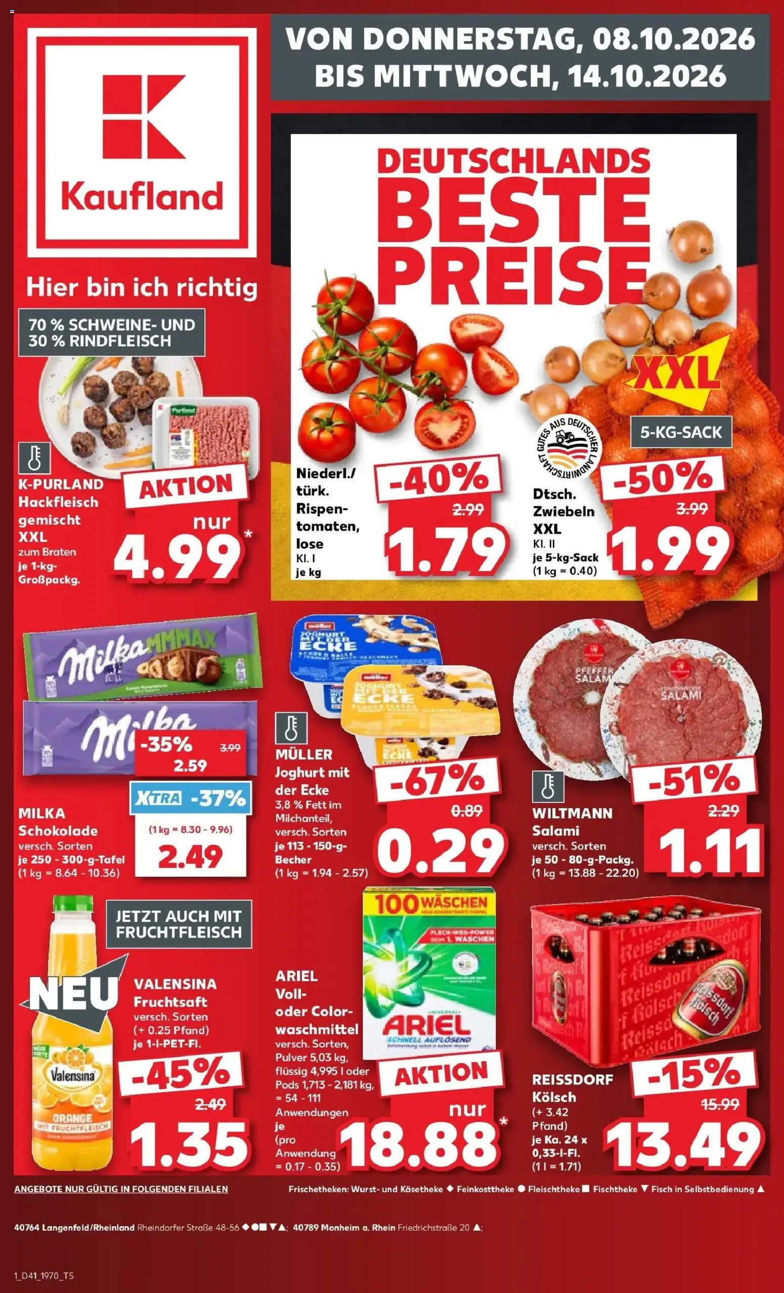 Prospekt Kaufland ab 05.10.2026 » Angebote Online zum Blättern | Seite: 11 | Produkte: Joghurt, Waschmittel, Rindfleisch, Fruchtsaft