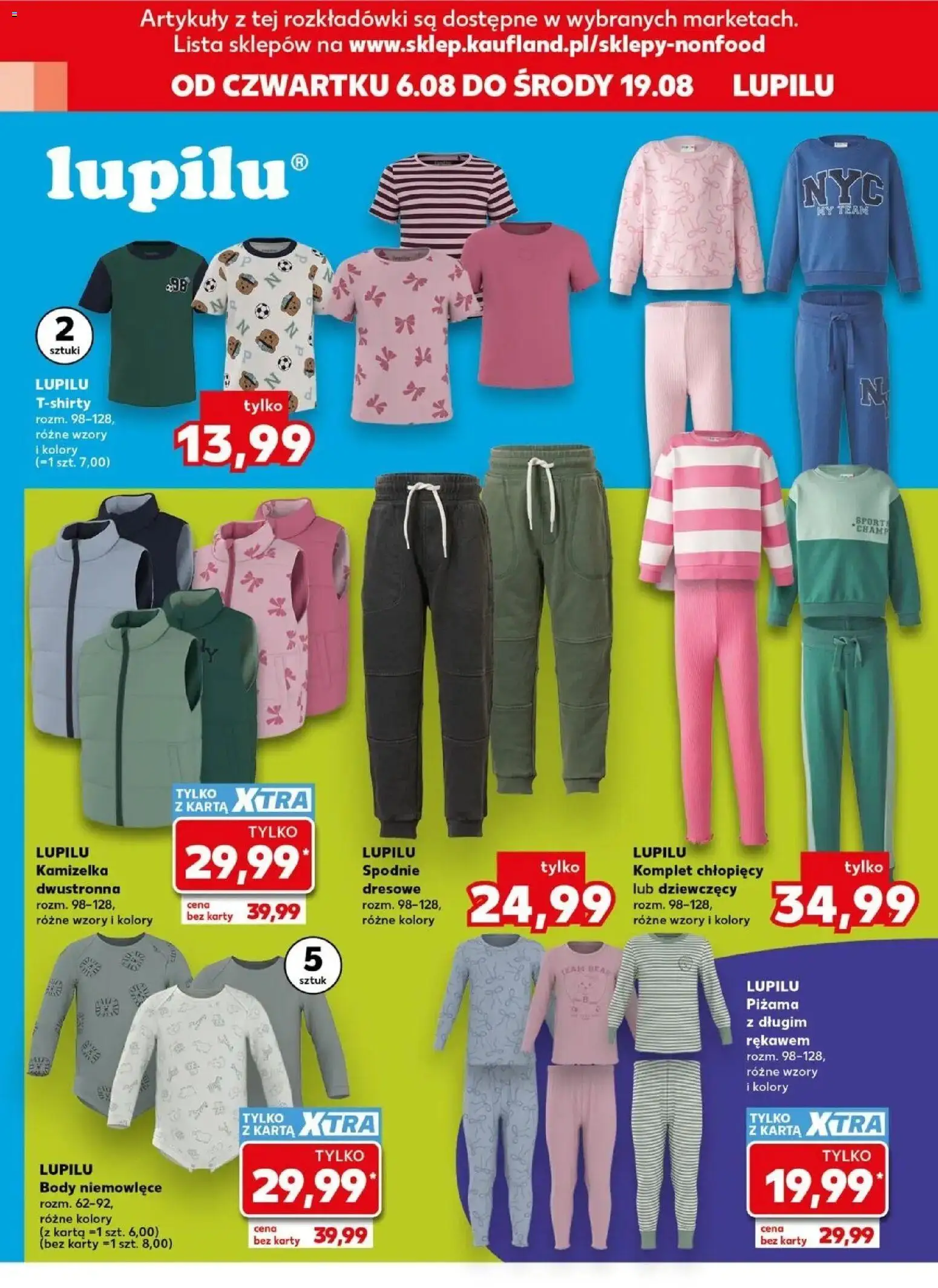 Kaufland gazetka - Złap Okazje od 06.08.2026 - od jutra PDF | Strona: 14 | Produkty: Karta, Kamizelka, Spodnie, Piżama