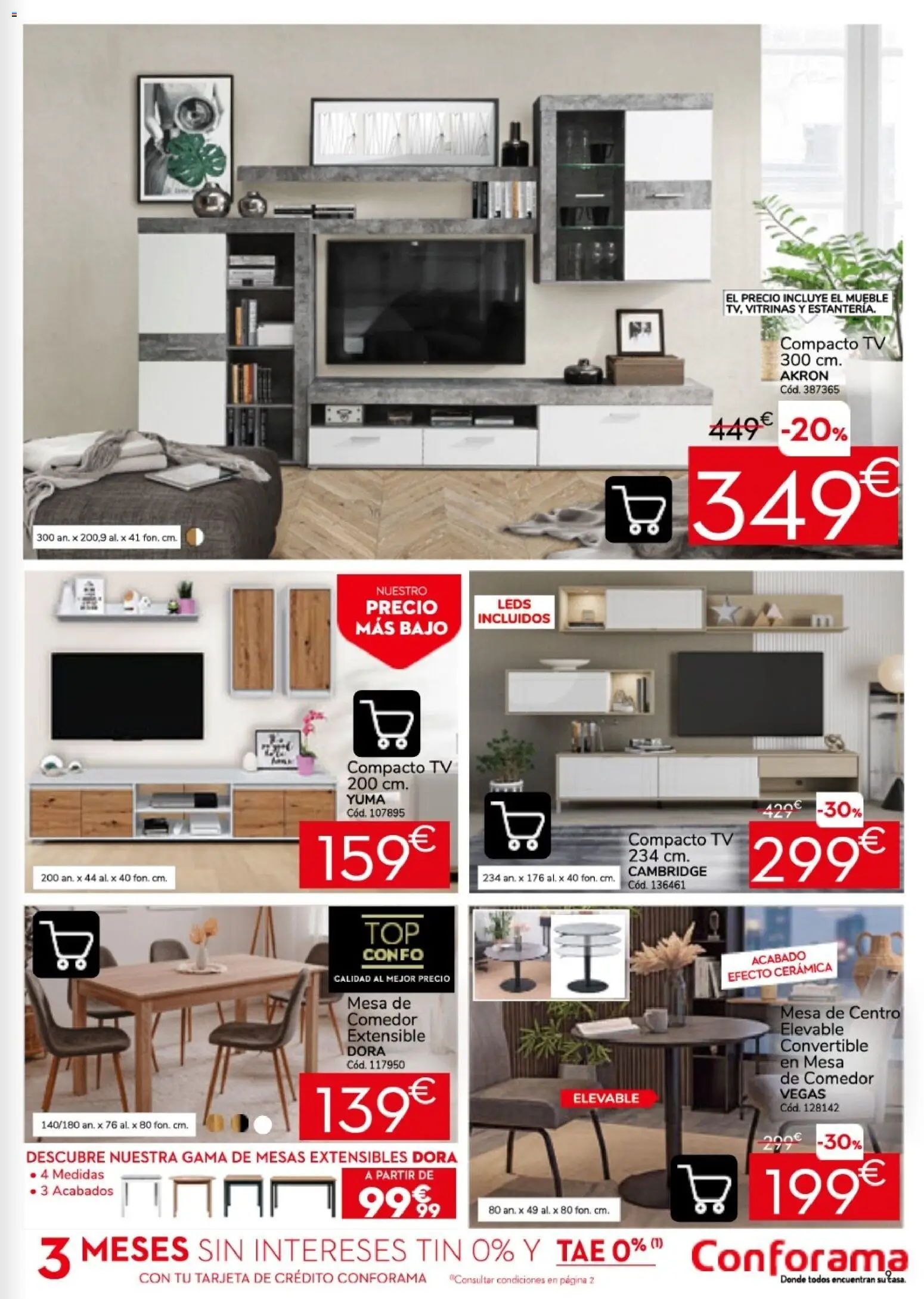 Conforama folleto │ válido desde el 24/09/2026 | Página: 9 | Productos: Mesa