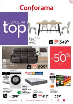 Pré-visualização Conforama - Quinzena top válido de 10/09/2026