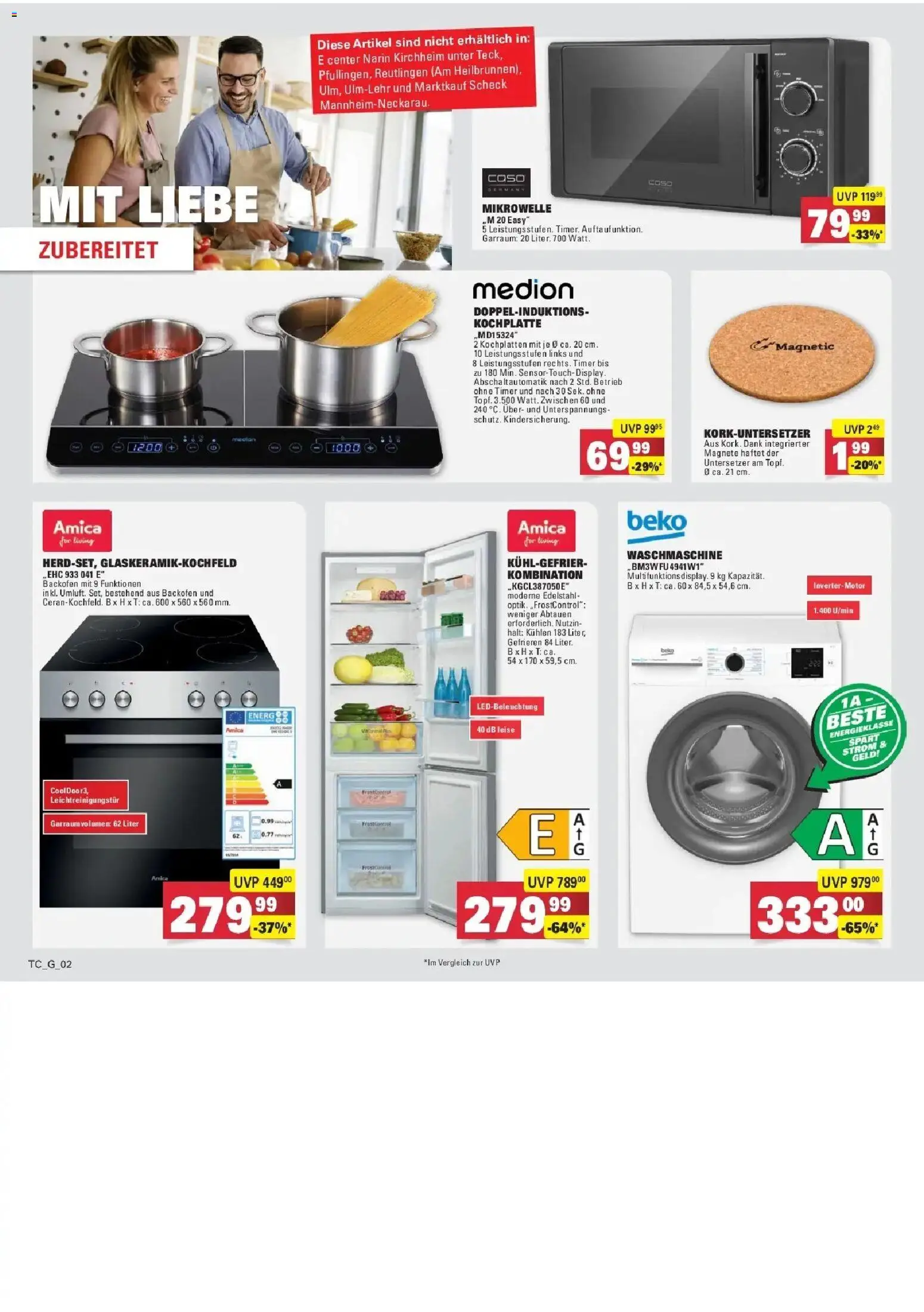 Edeka prospekt Wörth Am Rhein	 – gültig ab 27.04.2026 | Seite: 77 | Produkte: Mikrowelle, Waschmaschine, Backofen, Kochplatte