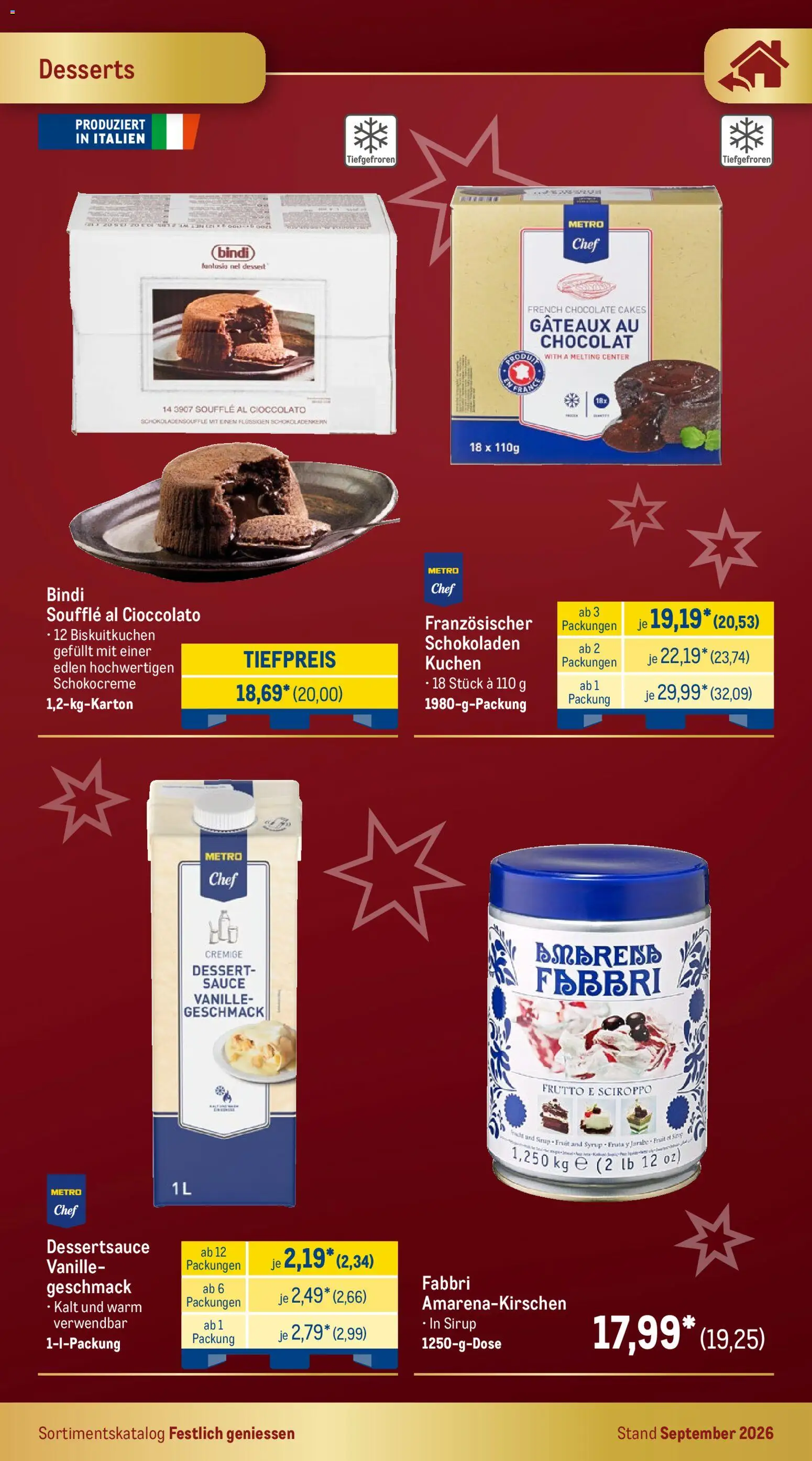 Metro Festlich Geniessen – gültig ab 01.09.2026 | Seite: 23 | Produkte: Sirup, Vanille, Kuchen