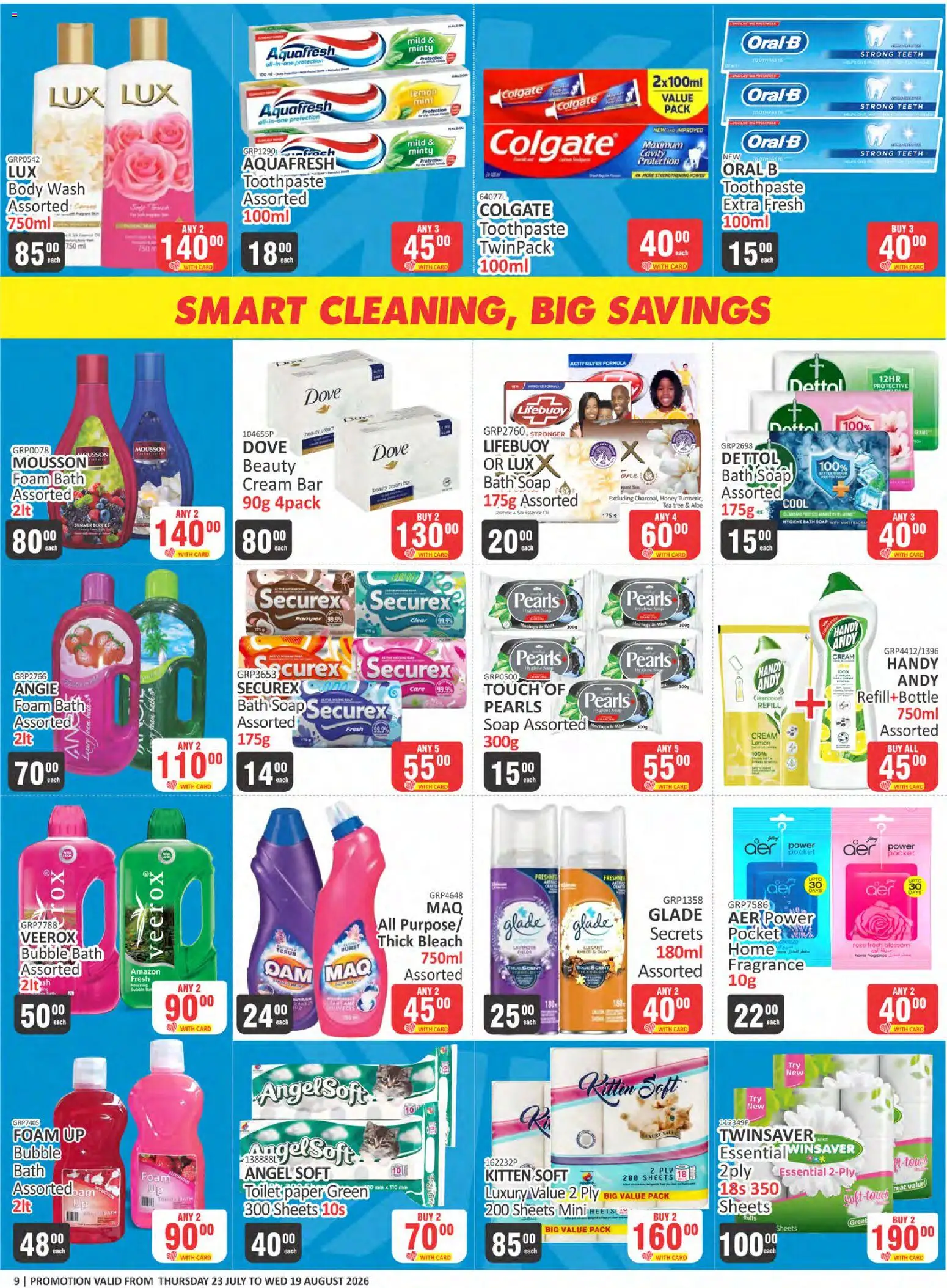New KIT KAT Cash & Carry catalogue – valid from 23/07/2026 | Page: 9 | Products: Bath, Cream, Toothpaste, Lemon