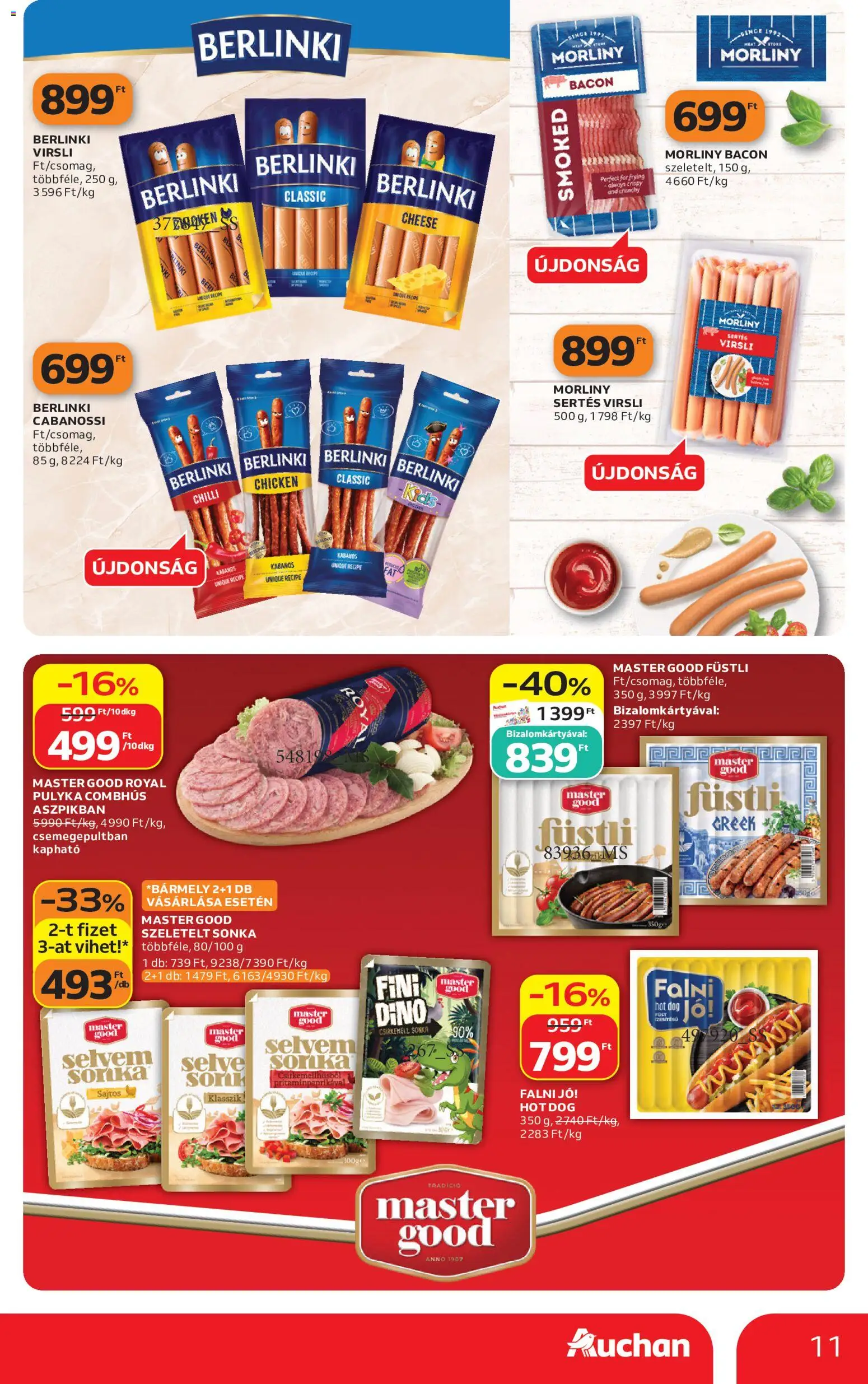 Auchan akciós ujság - amely érvényes a következő dátumtól: 2026.09.03. | Oldal: 11