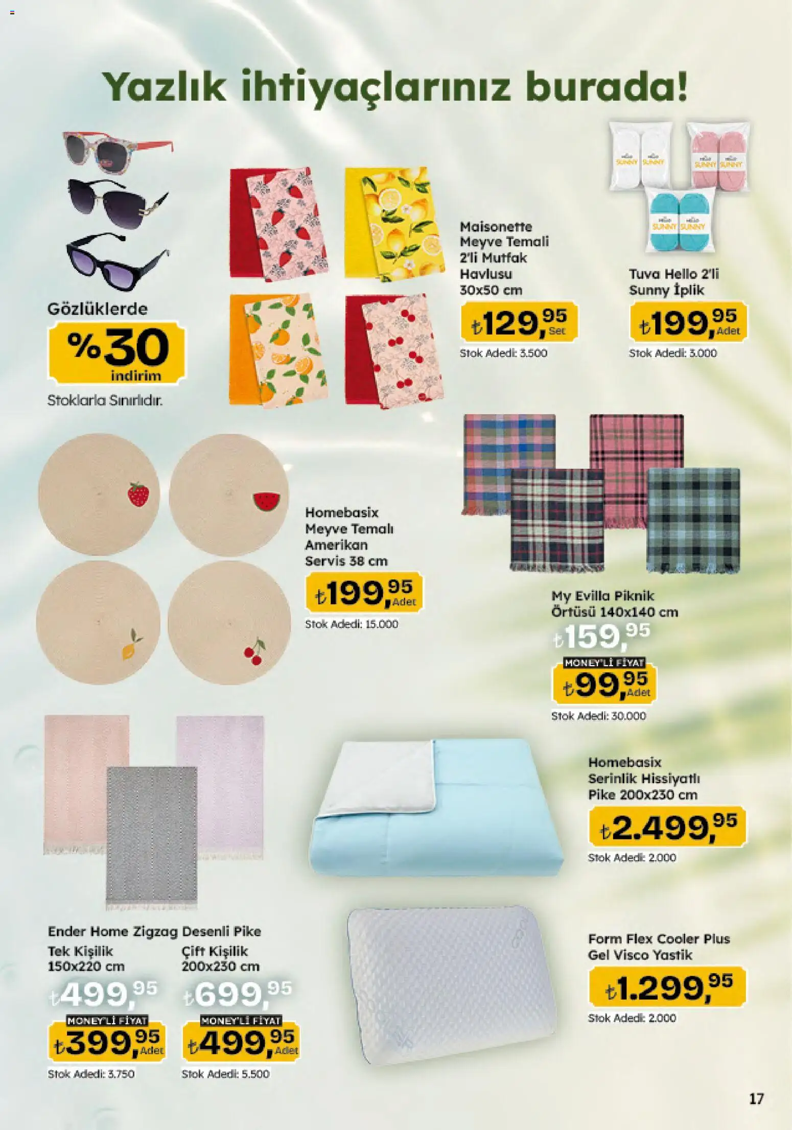 Migros Katalog - Migroskop - 09 Temmuz 2026 tarihinden itibaren geçerlidir | Sayfa: 129 | Ürünler: Yastık, Meyve, Amerikan servis, Pike