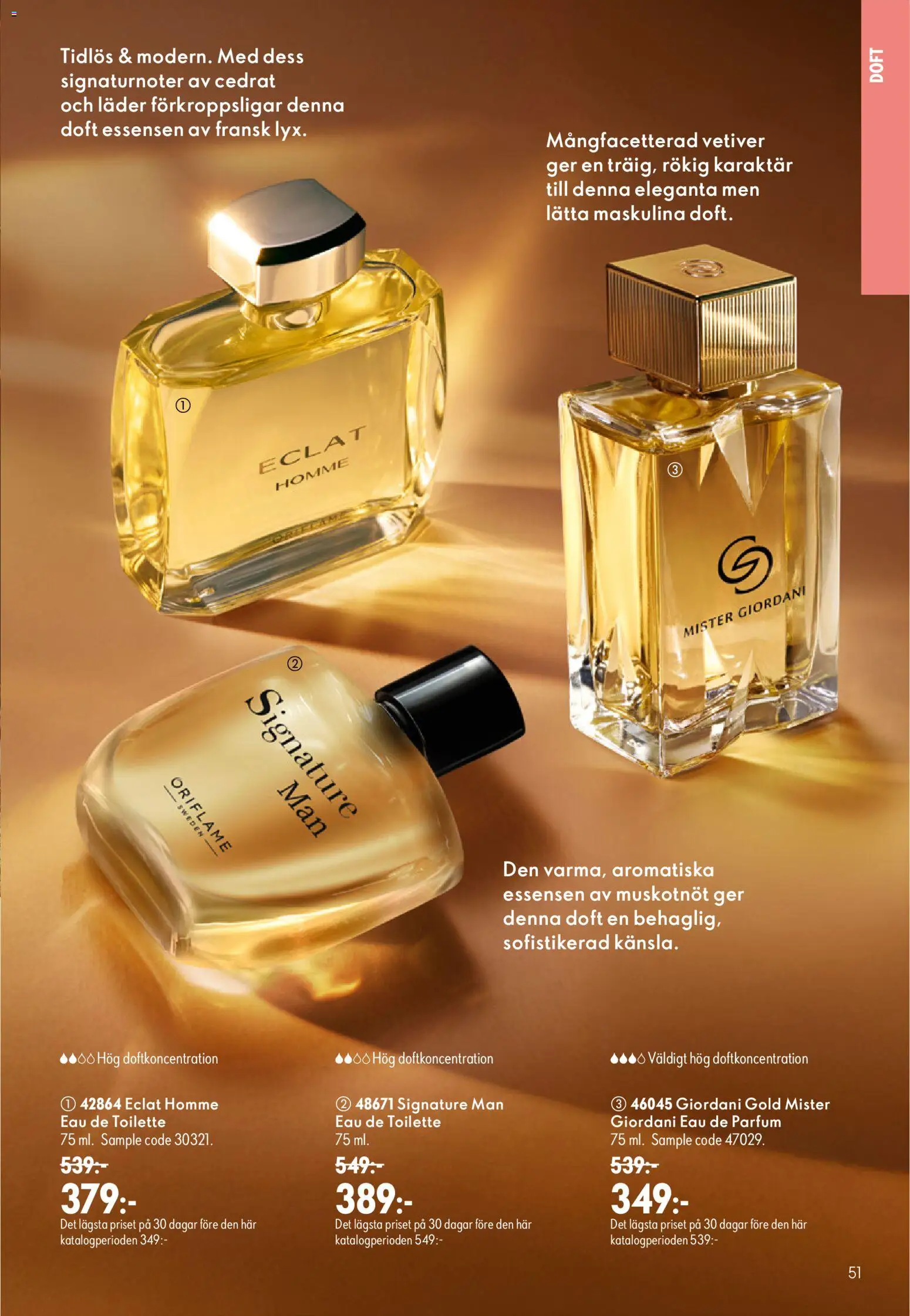 Oriflame reklamblad aktuell från 26/08/2026 | Sida: 51 | Produkter: Doft, Eau de toilette