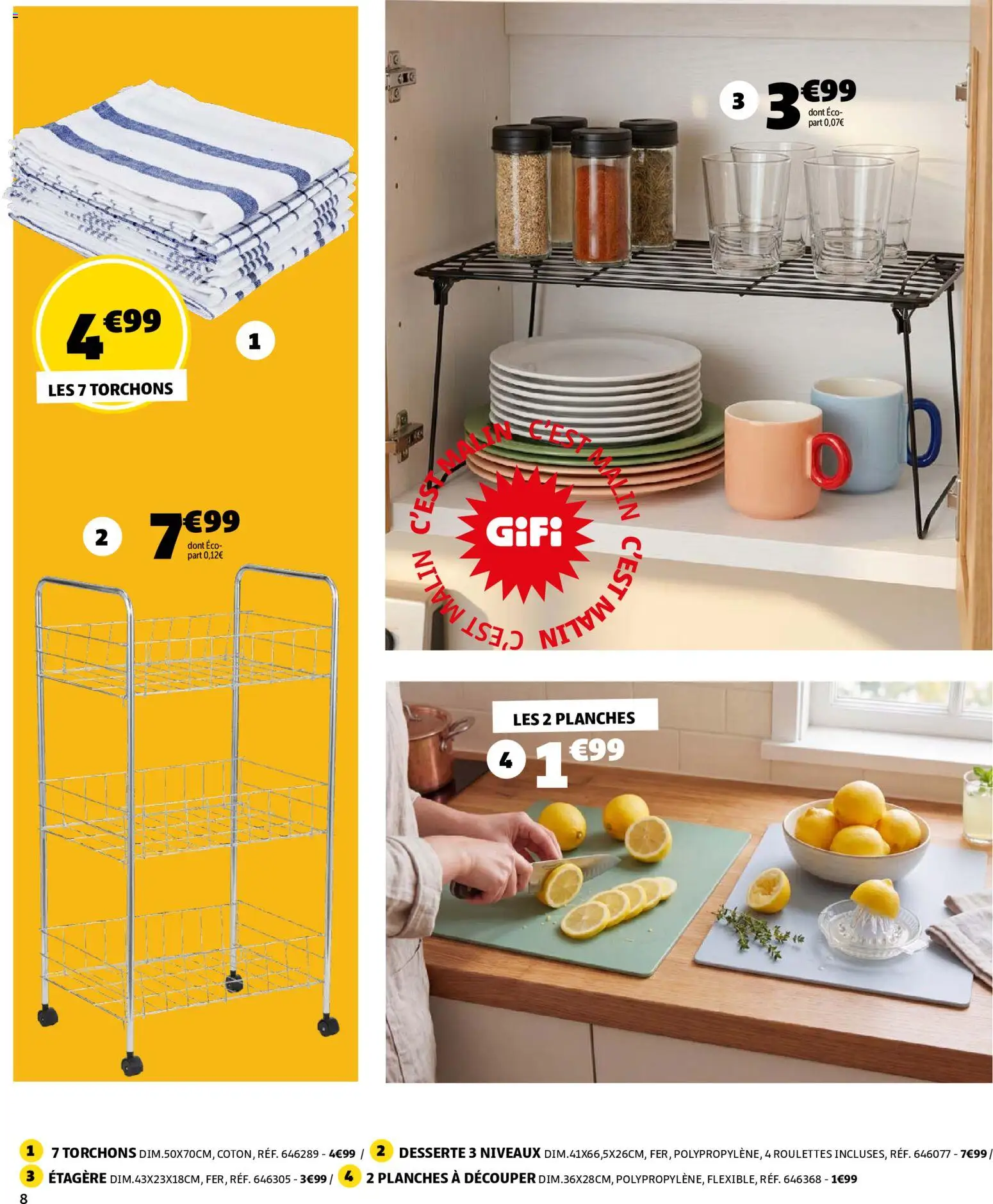 {H1} | Page: 8 | Produits: Étagère