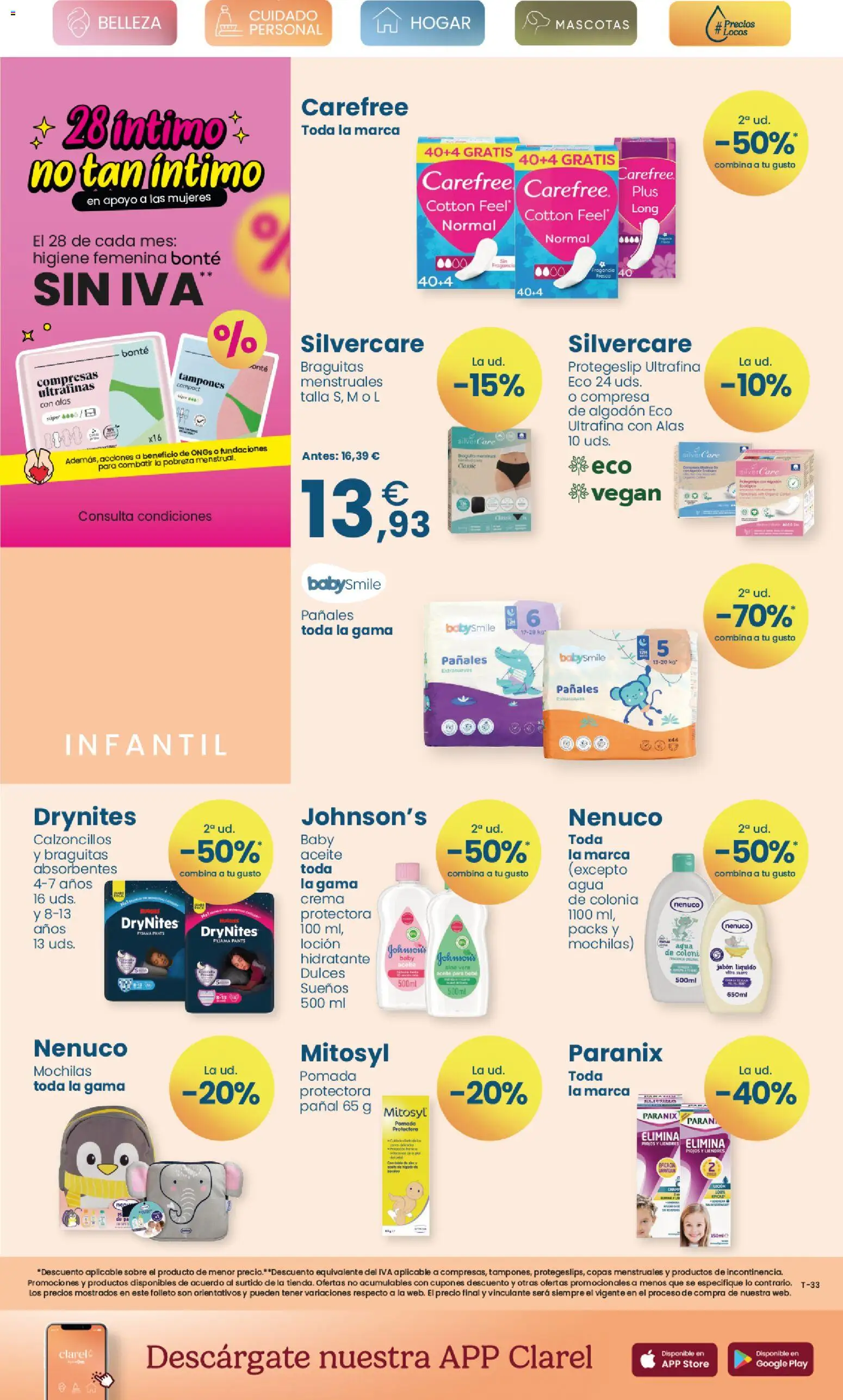 Clarel - folleto │ válido desde el 14/10/2026 | Página: 7 | Productos: Colonia, Jabón, Tampones, Algodón