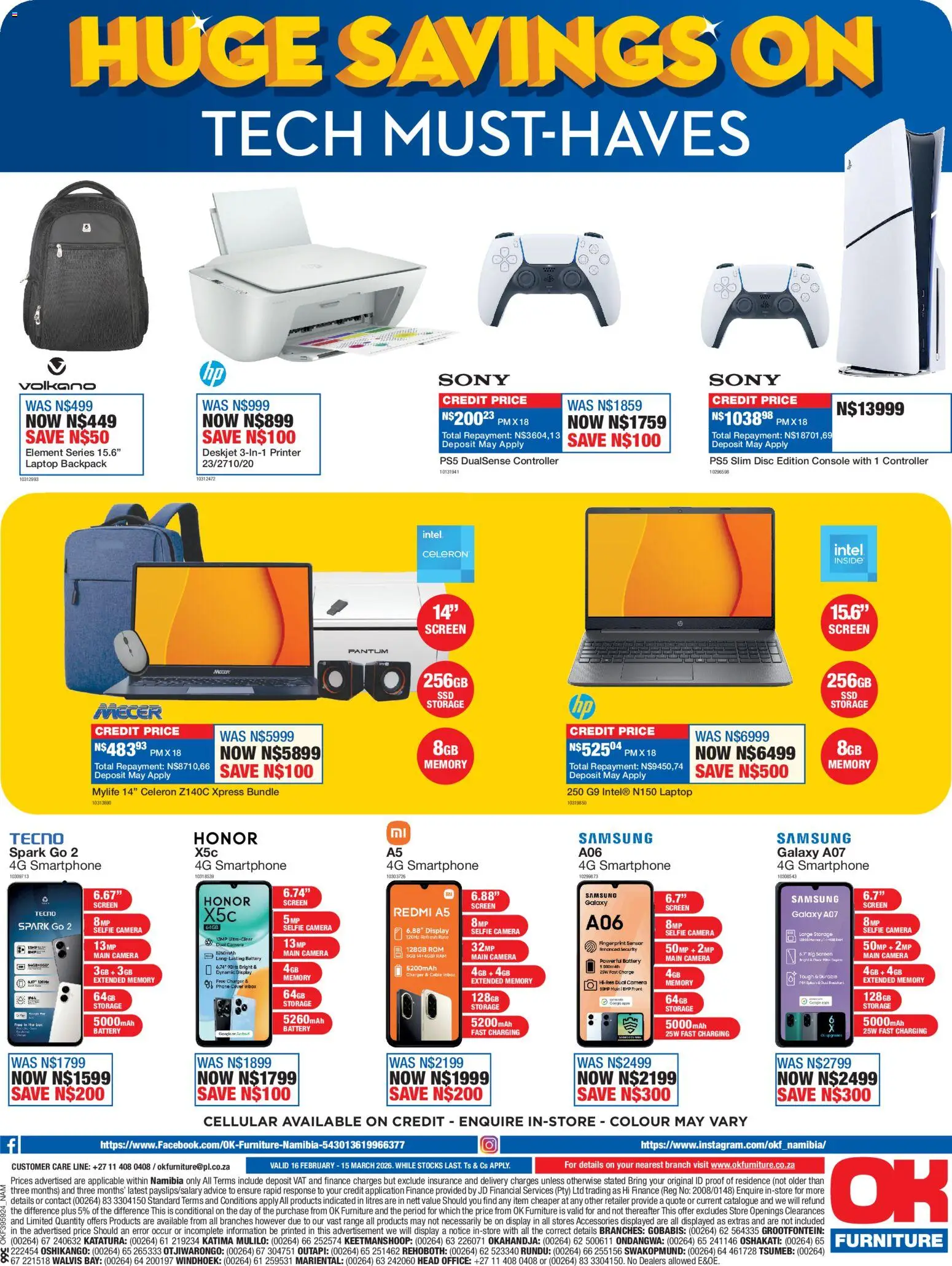 New OK Furniture catalogue – valid from 16.02.2026 | Page: 12 | Products: Phone, Smartphone, Charger, Ham