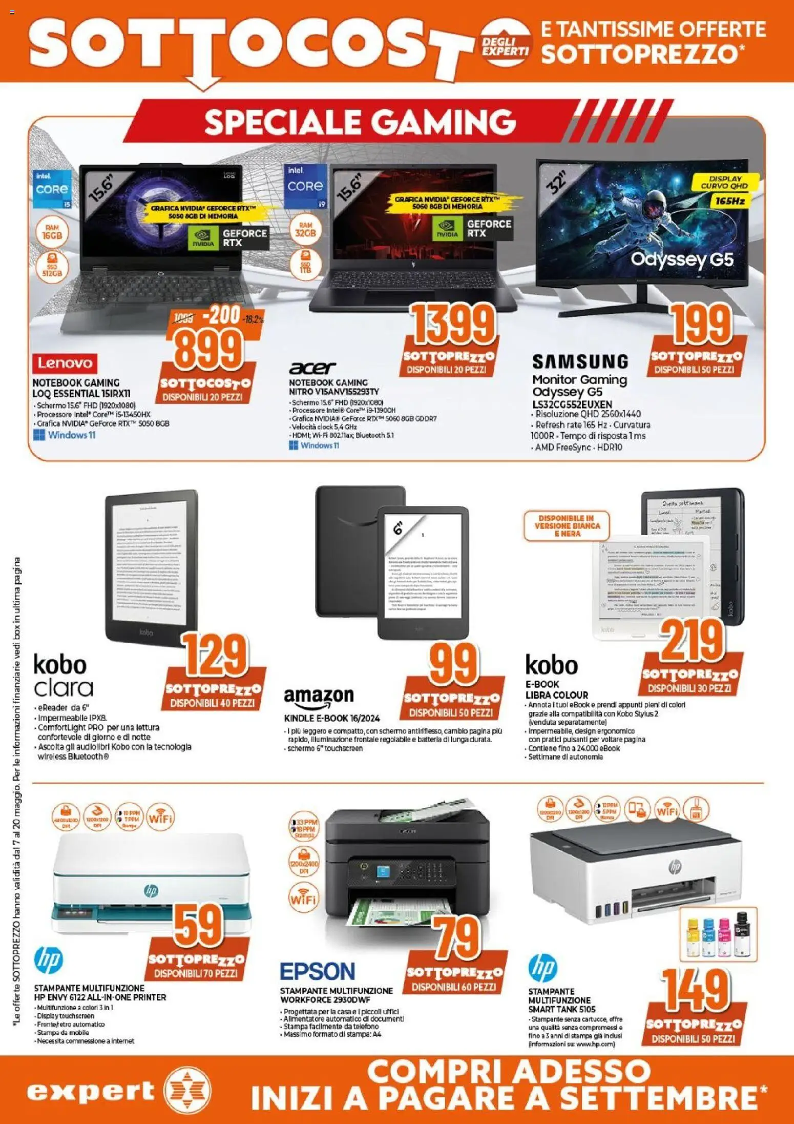 Volantino Expert del 07.05.2026 | Pagina: 14 | Prodotti: Schermo, Notebook, Mobile, Telefono