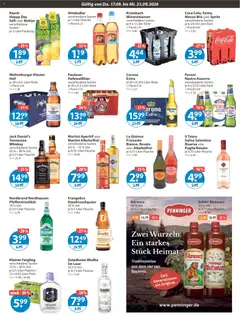V-Markt Angebote ab 17.09.2026 gültig | Seite: 9 | Produkte: Coca cola, Sprite, Kleiner feigling, Whiskey