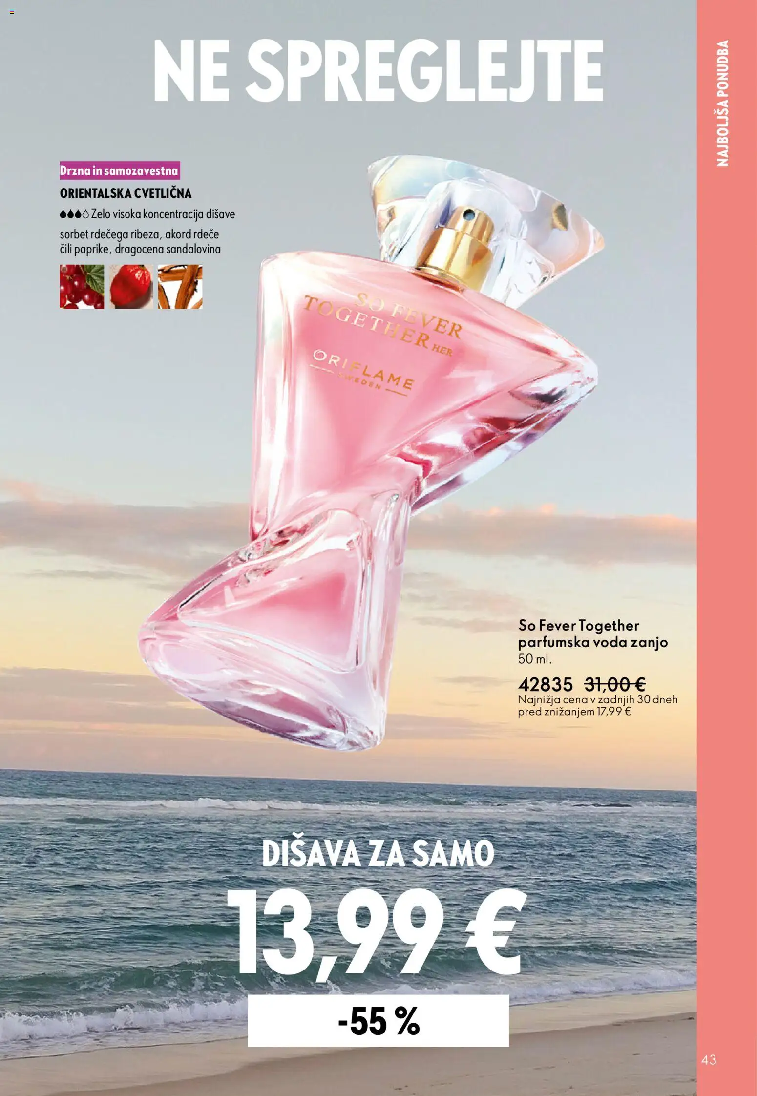 Novi Oriflame katalog ponudbe – veljaven od 03.06.2026 | Stran: 43 | Izdelki: Disava, Voda, Parfumska voda, Cili