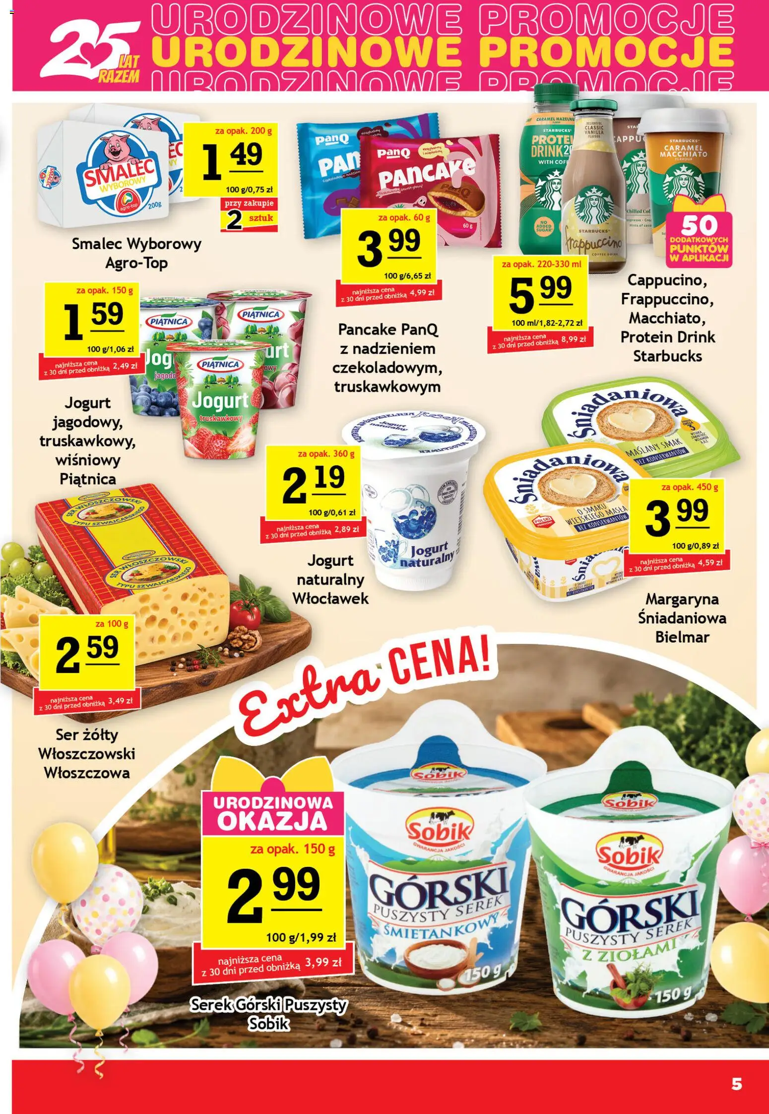 Gram Market gazetka od 09.09.2026 | Strona: 5 | Produkty: Serek, Piątnica, Margaryna, Jogurt