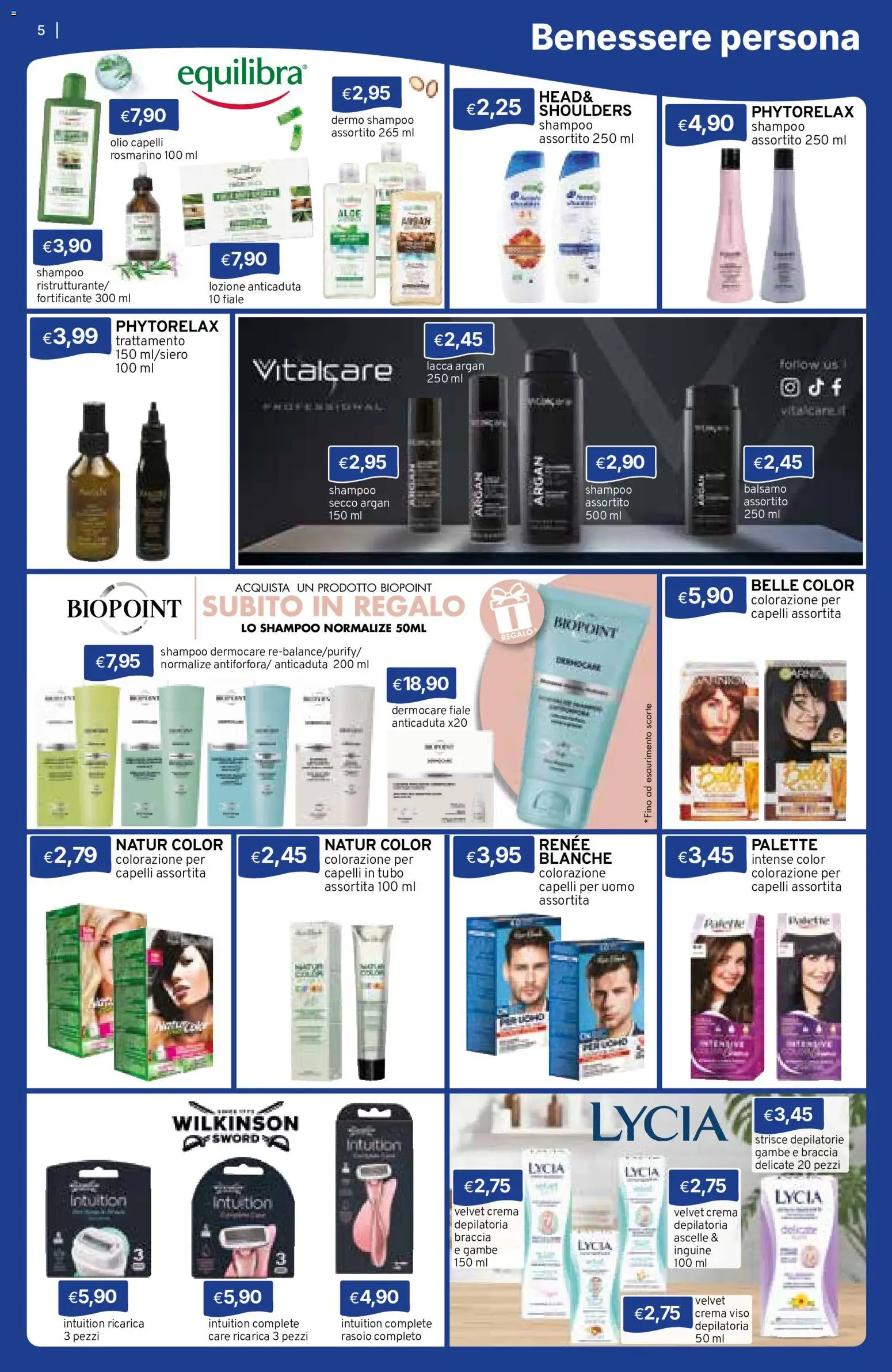 Volantino Sirene Blu del 01/10/2026 | Pagina: 5 | Prodotti: Crema, Lacca, Crema viso, Olio