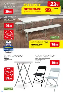 Hubo Tuinmeubelen special  - Voorbeeld van een folder van Hubo, geldig van 18.03.2026 | Pagina: 24 | Producten: Zitting, Tafel