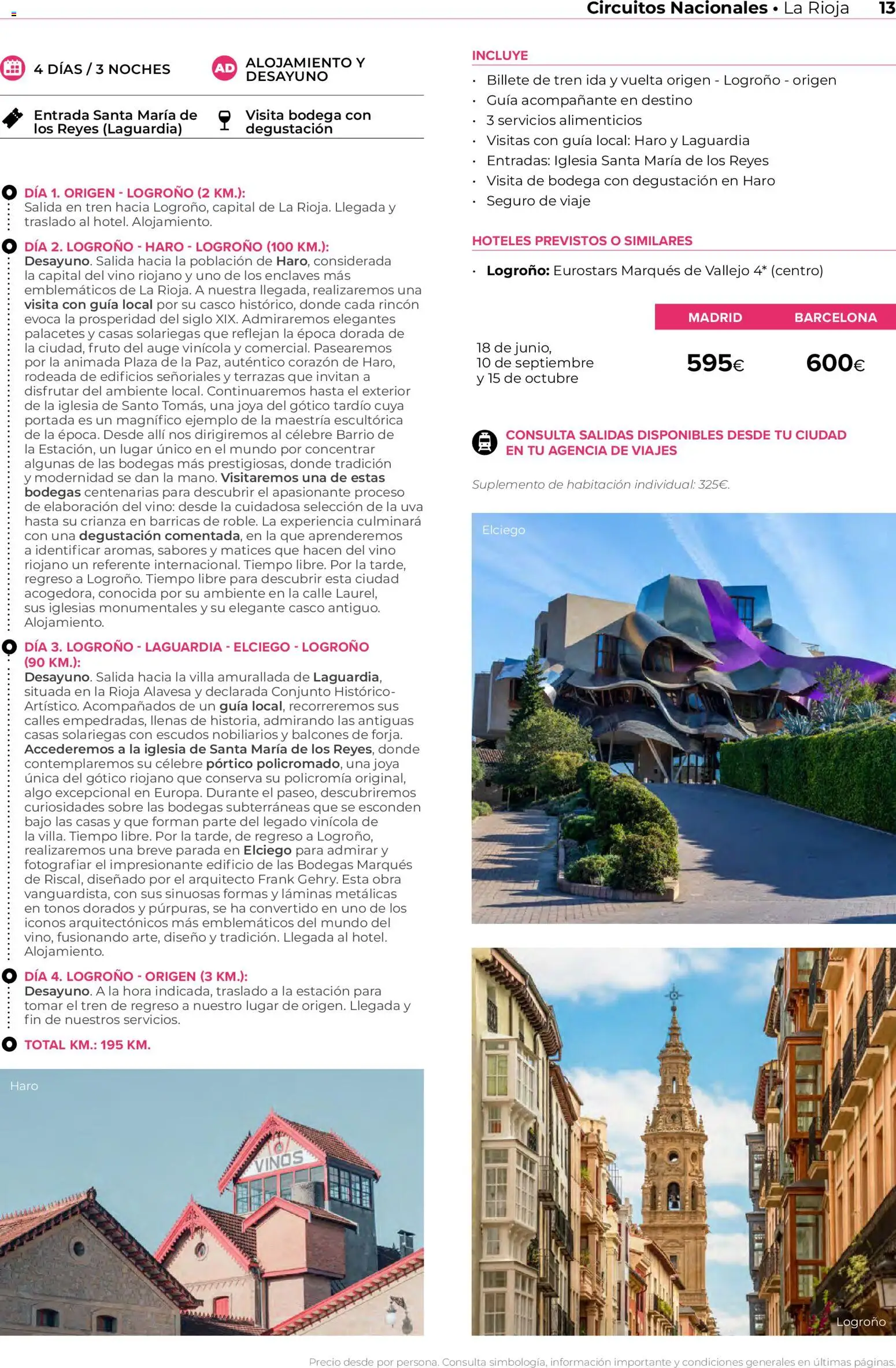 Viajes El Corte Inglés Circuitos exclusivos │ válido desde el 28.03.2026 | Página: 13 | Productos: Vino