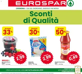 Anteprima del volantino Eurospar volantino Cremona valido a partire dal 03/09/2026