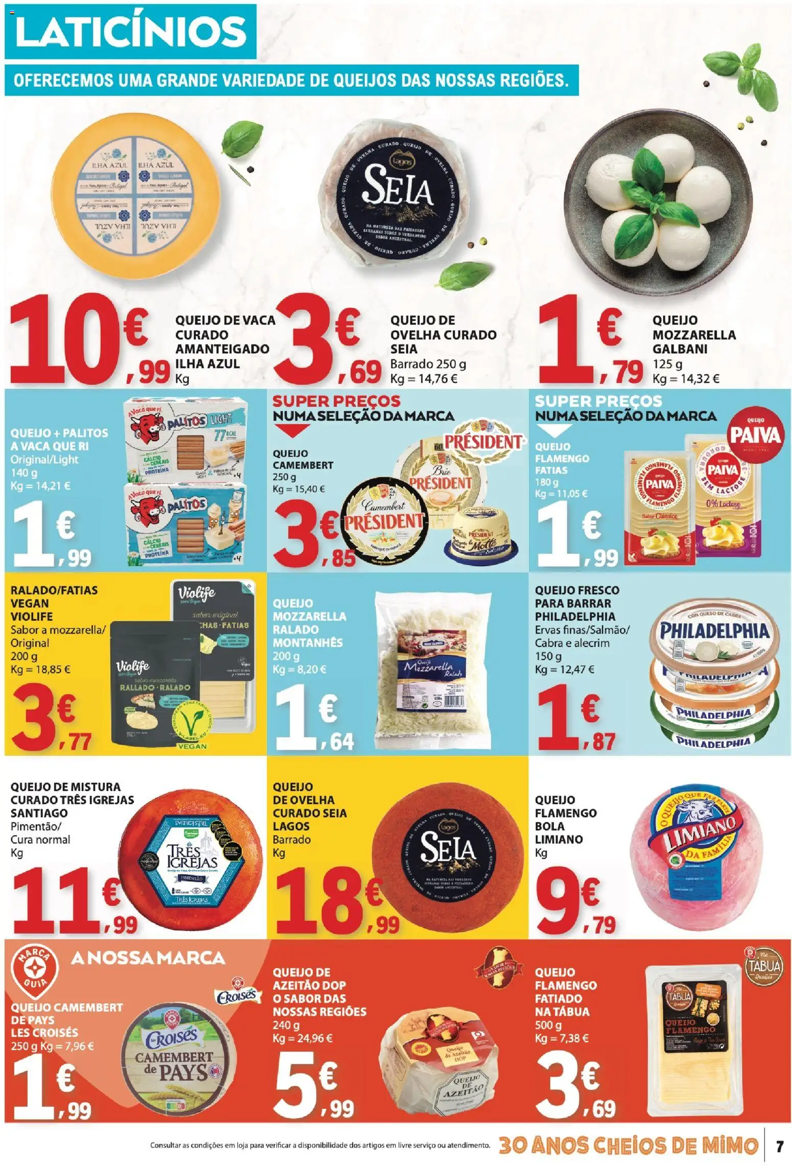 E.Leclerc folheto │ válido de 16.04.2026 | Página: 7 | Produtos: Tábua, Cálcio, Chás, Proteina