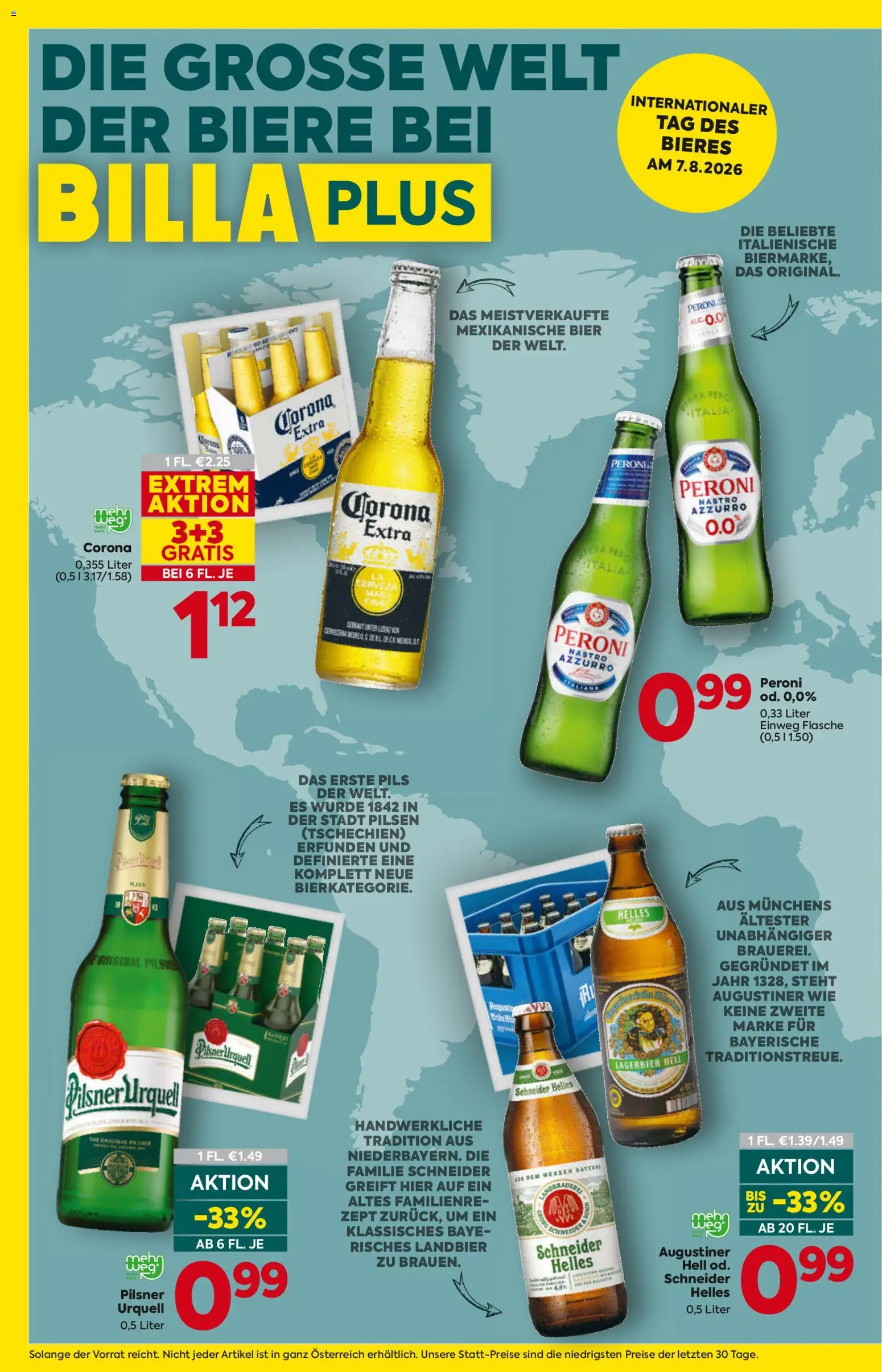 Billa AT akciós ujság - amely érvényes a következő dátumtól: 2026.07.30. | Oldal: 6 | Termékek: Peroni