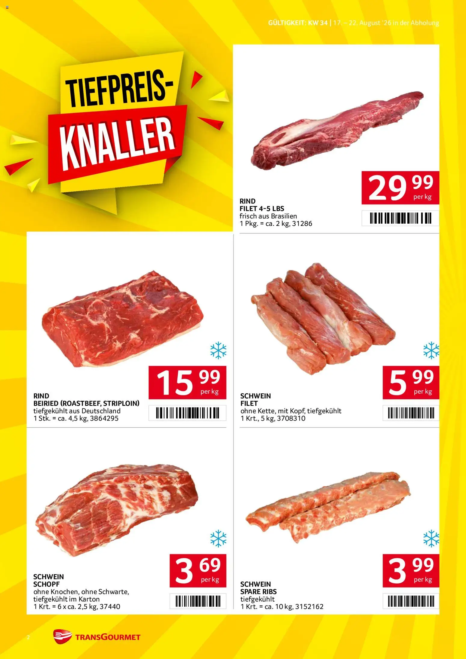 Transgourmet Flugblatt gültig ab 17.08.2026 | Seite: 2