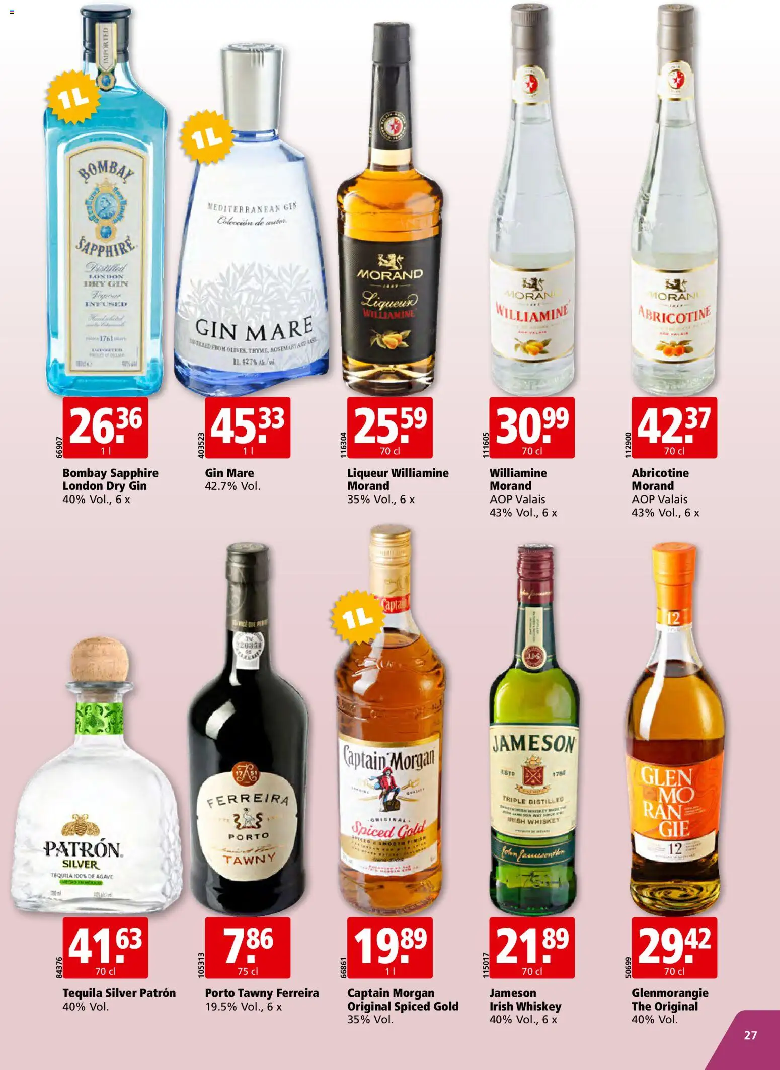 Aligro aktionen – gültig ab 24.08.2026 | Seite: 27 | Produkte: Jameson, Agave, Gin, Whiskey