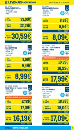 Pré-visualização Makro Leve Mais Pague Menos - Carne Congelada válido de 01/07/2026 | Página: 5 | Produtos: Vitela, Asas de frango, Peito de frango, Frango