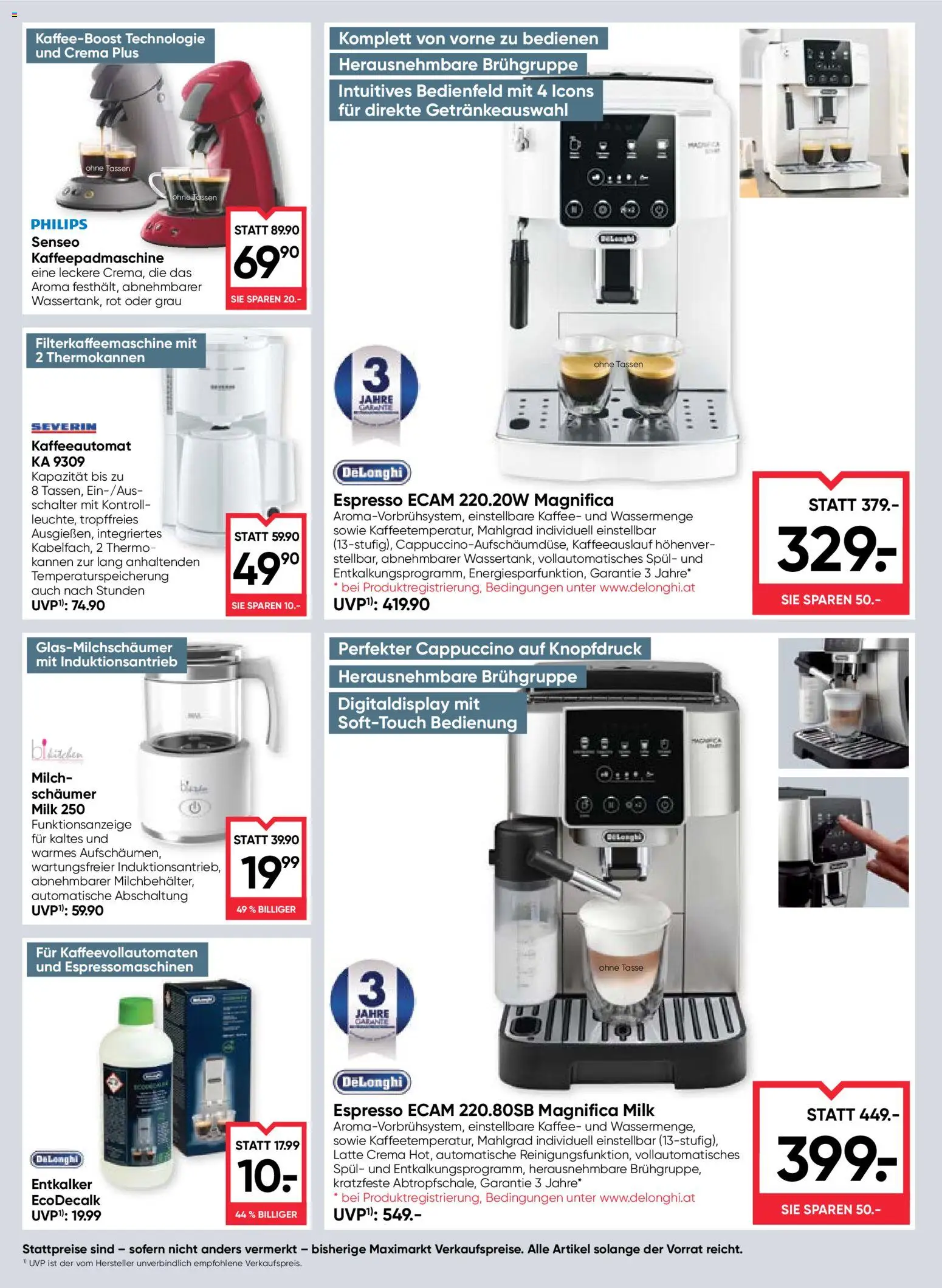 Maximarkt Flugblatt gültig ab 09.07.2026 | Seite: 20 | Produkte: Milch, Kaffee