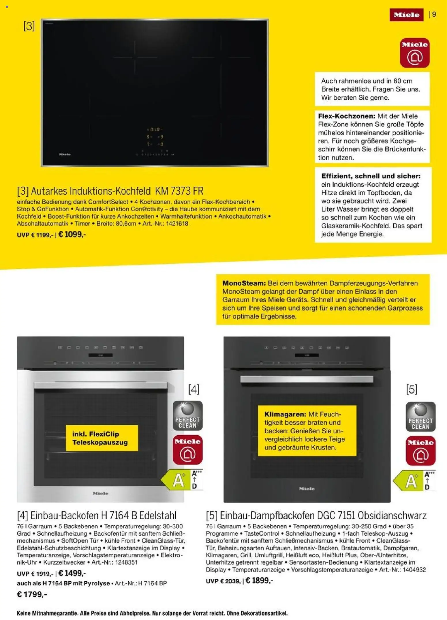 Medimax Miele Magazin – gültig ab 01.05.2026 | Seite: 9 | Produkte: Miele, Tür, Kochfeld, Wasser